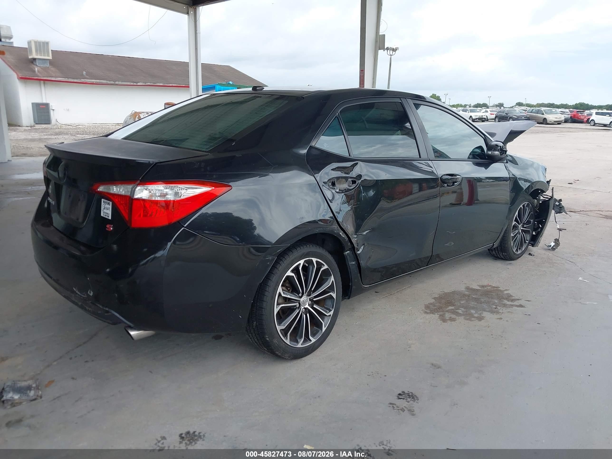 2015 Toyota Corolla S Plus Black vin: 2T1BURHE5FC371008