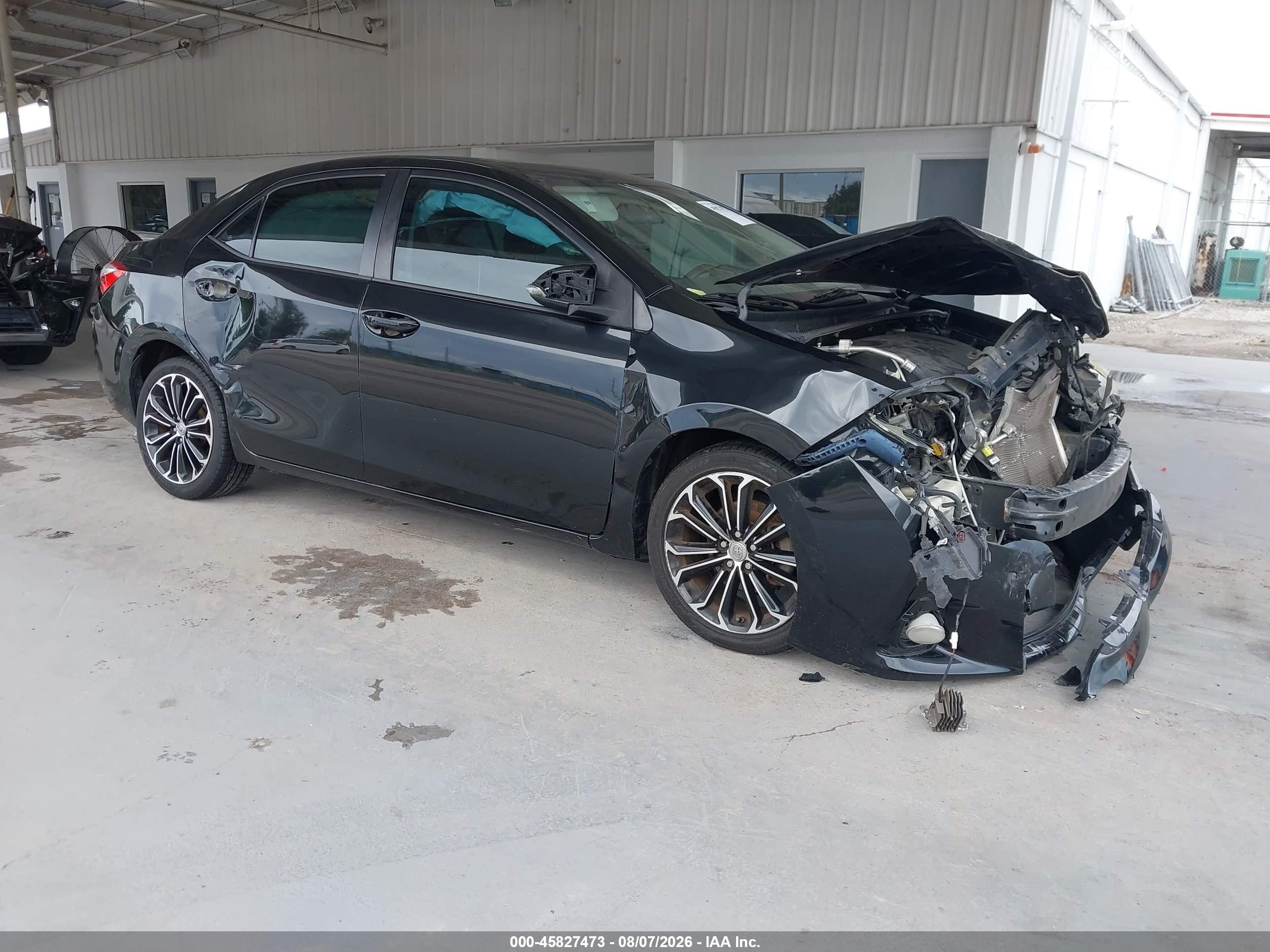 2015 Toyota Corolla S Plus Black vin: 2T1BURHE5FC371008