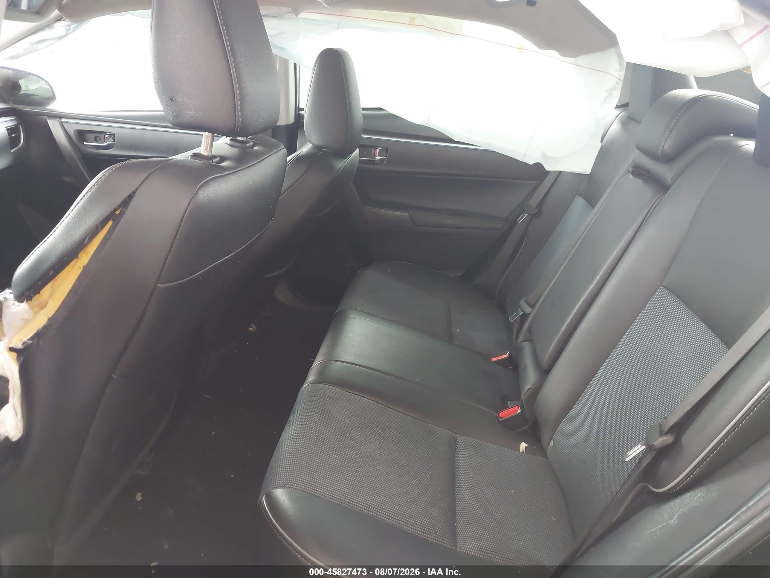 2015 Toyota Corolla S Plus Black vin: 2T1BURHE5FC371008
