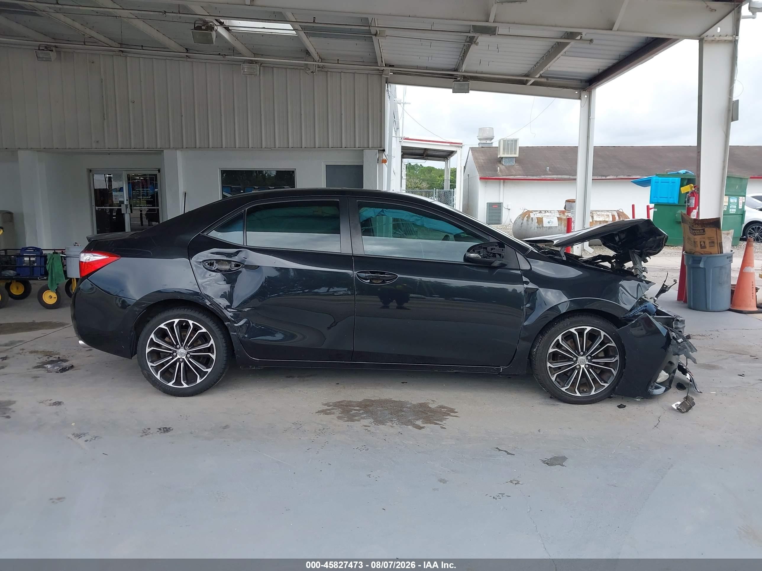 2015 Toyota Corolla S Plus Black vin: 2T1BURHE5FC371008