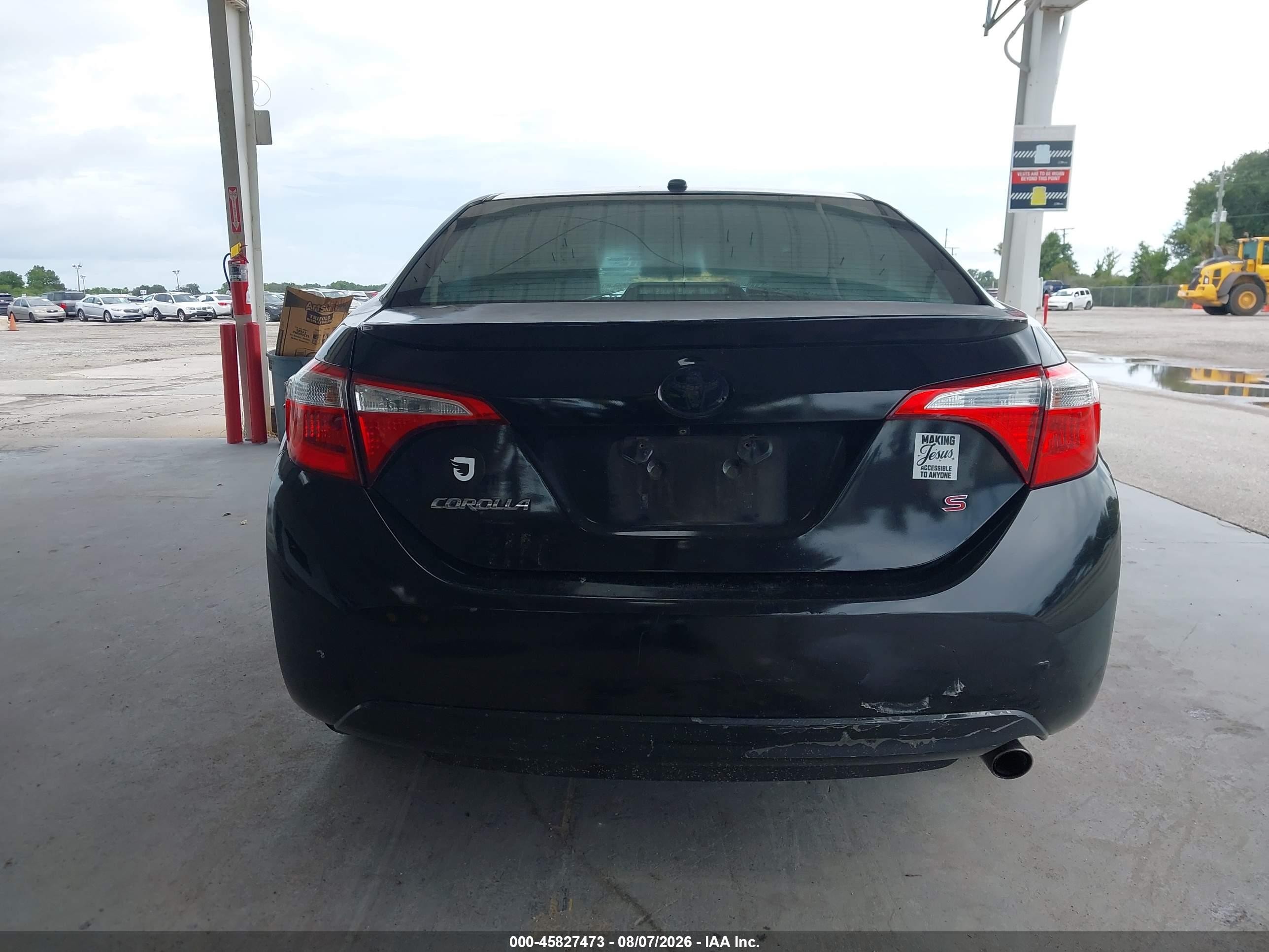 2015 Toyota Corolla S Plus Black vin: 2T1BURHE5FC371008