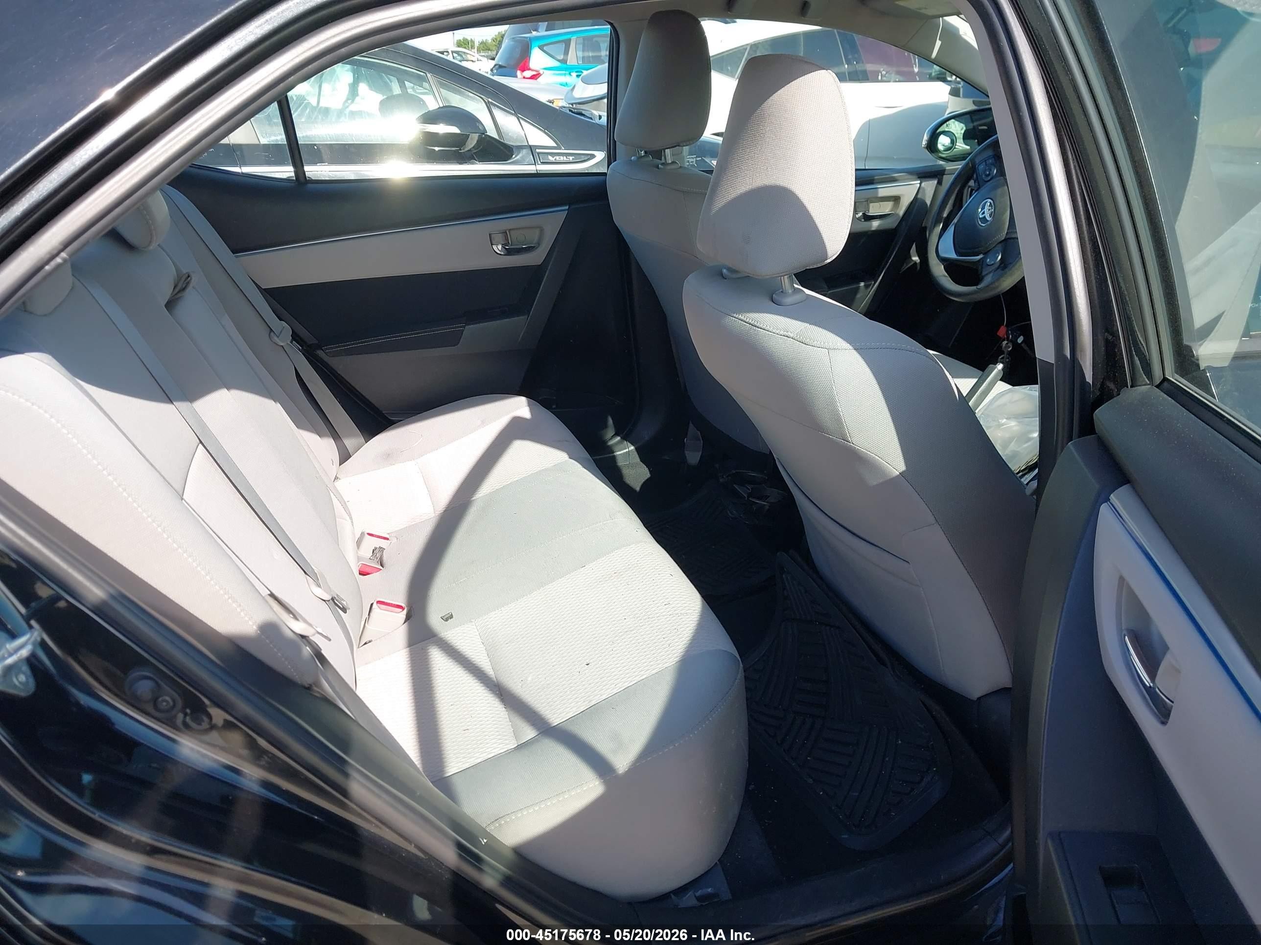 2015 Toyota Corolla Le Black vin: 2T1BURHE5FC375981