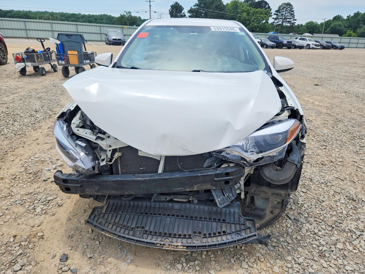 2015 Toyota Corolla Le White vin: 2T1BURHE5FC384275