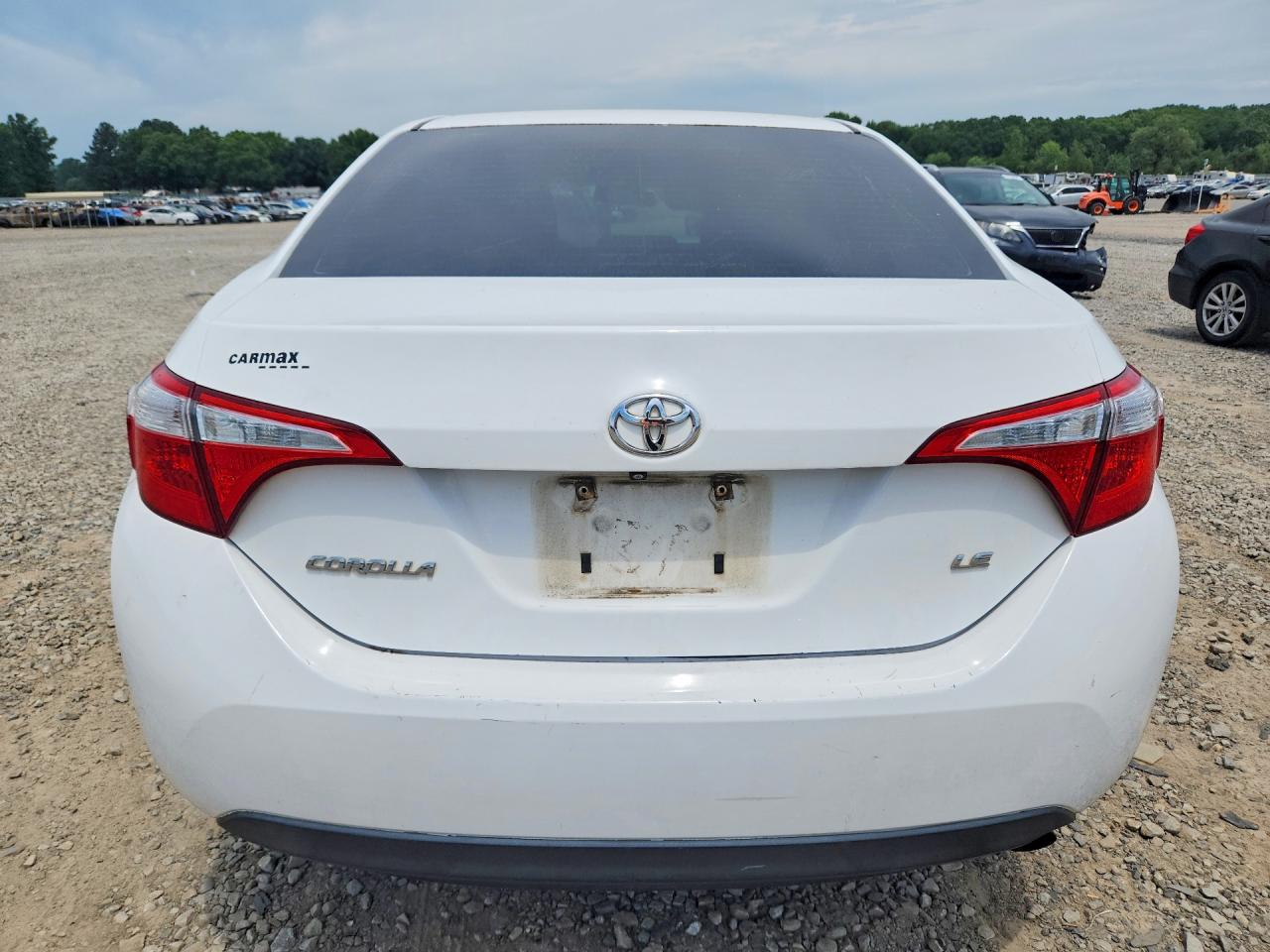 2015 Toyota Corolla Le White vin: 2T1BURHE5FC384275