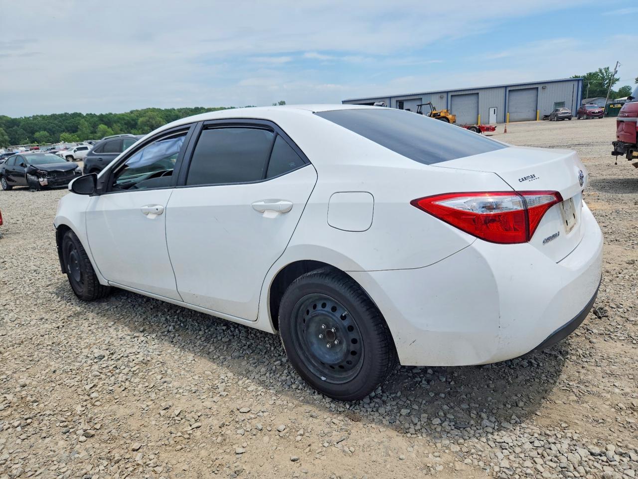 2015 Toyota Corolla Le White vin: 2T1BURHE5FC384275