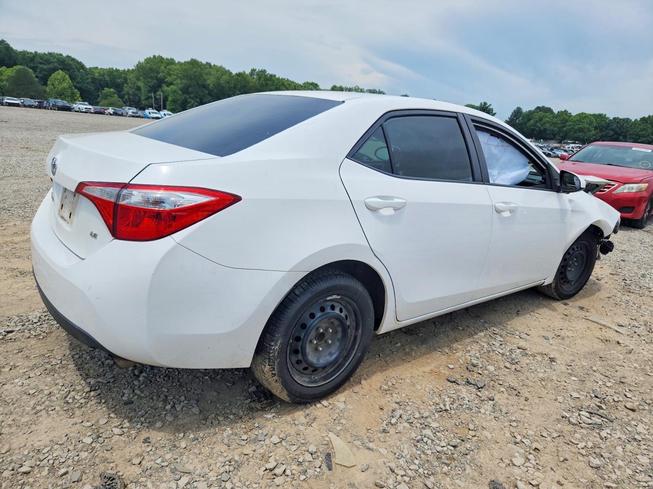 2015 Toyota Corolla Le White vin: 2T1BURHE5FC384275