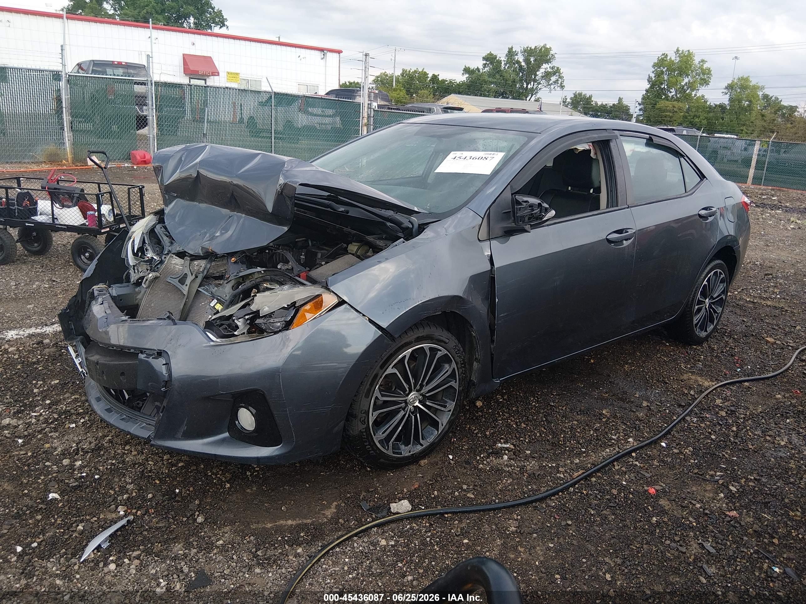 2015 Toyota Corolla S Plus Серый vin: 2T1BURHE5FC387094