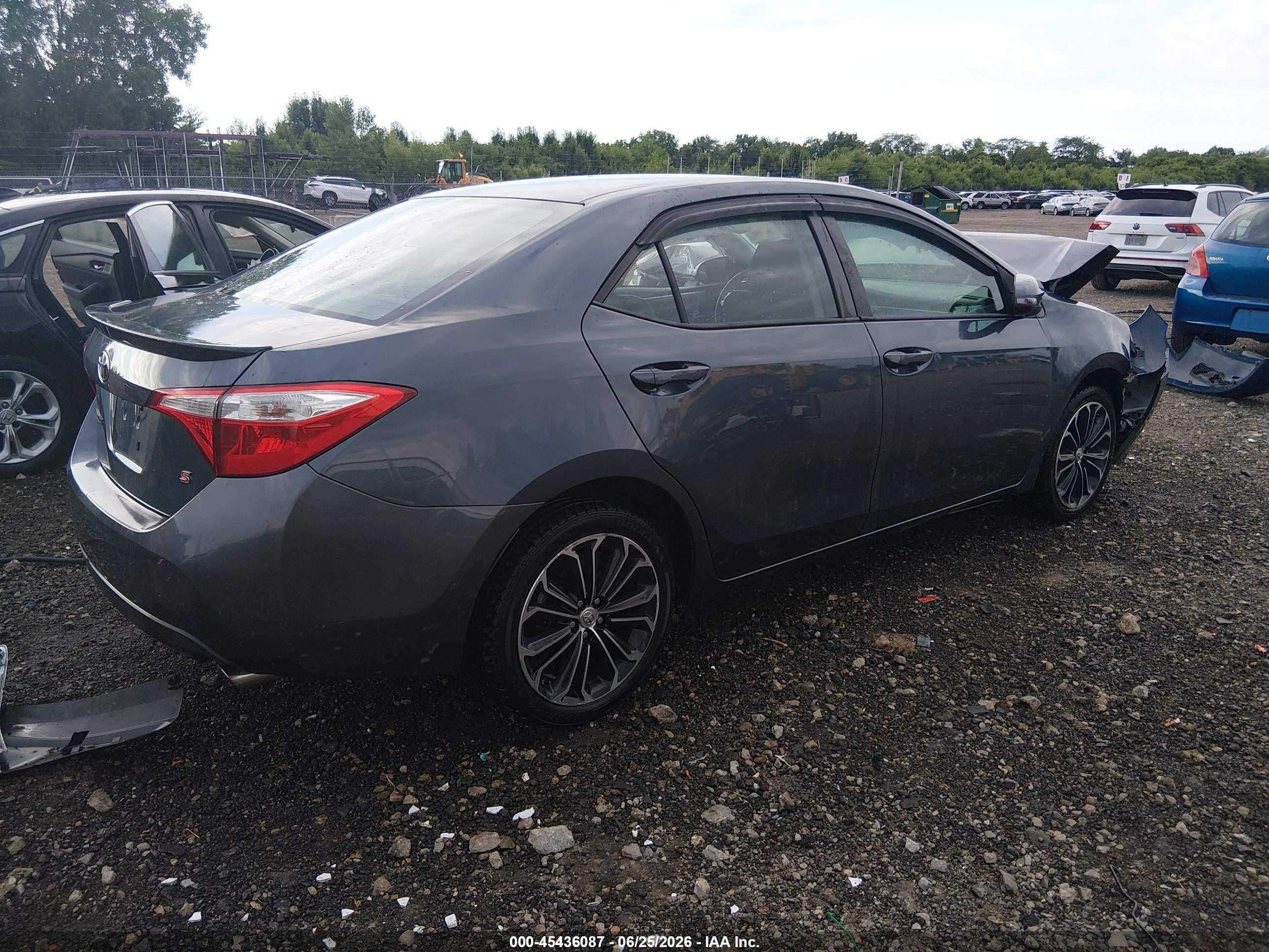 2015 Toyota Corolla S Plus Серый vin: 2T1BURHE5FC387094