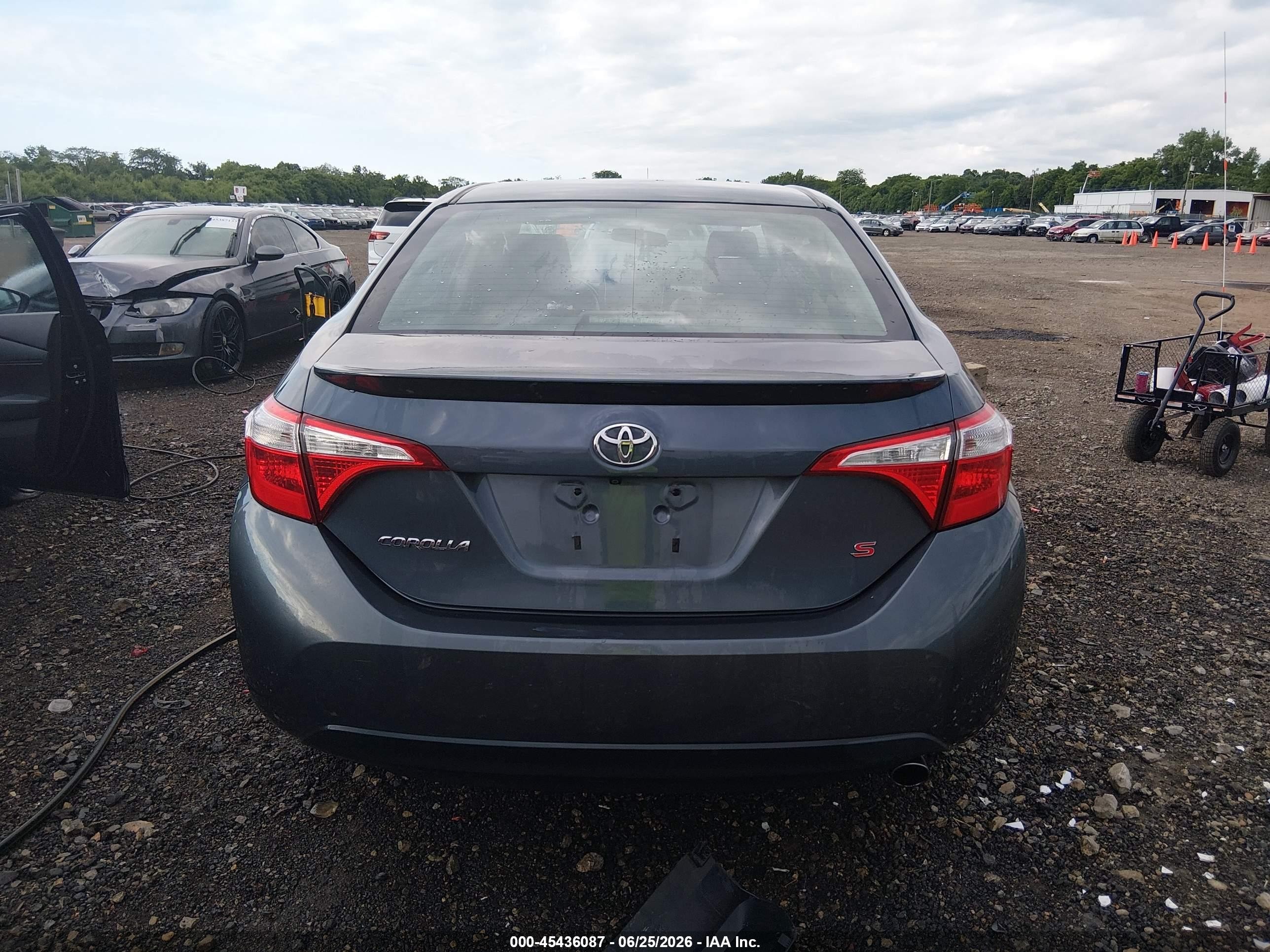2015 Toyota Corolla S Plus Серый vin: 2T1BURHE5FC387094