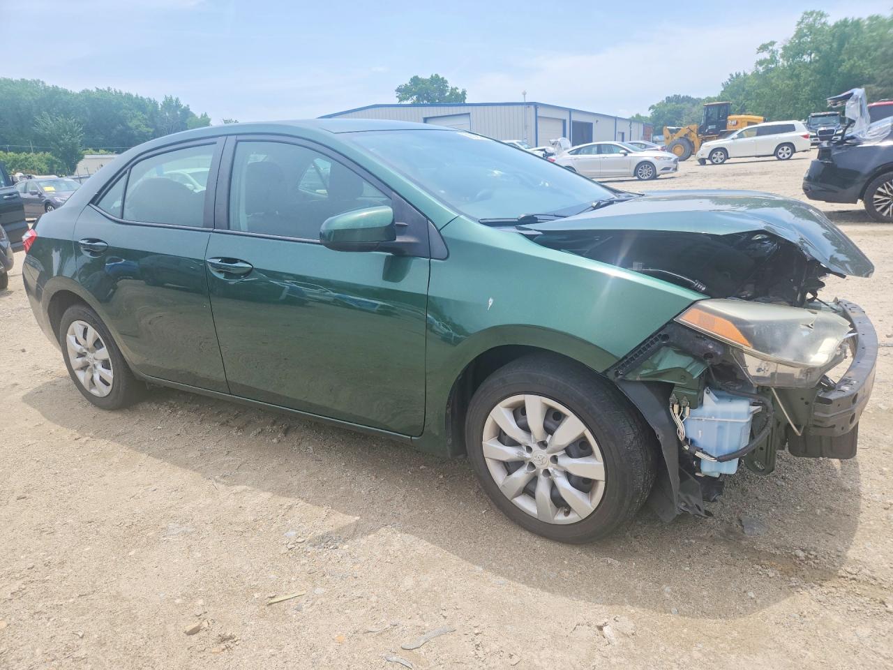 2015 Toyota Corolla Le Зеленый vin: 2T1BURHE5FC390674