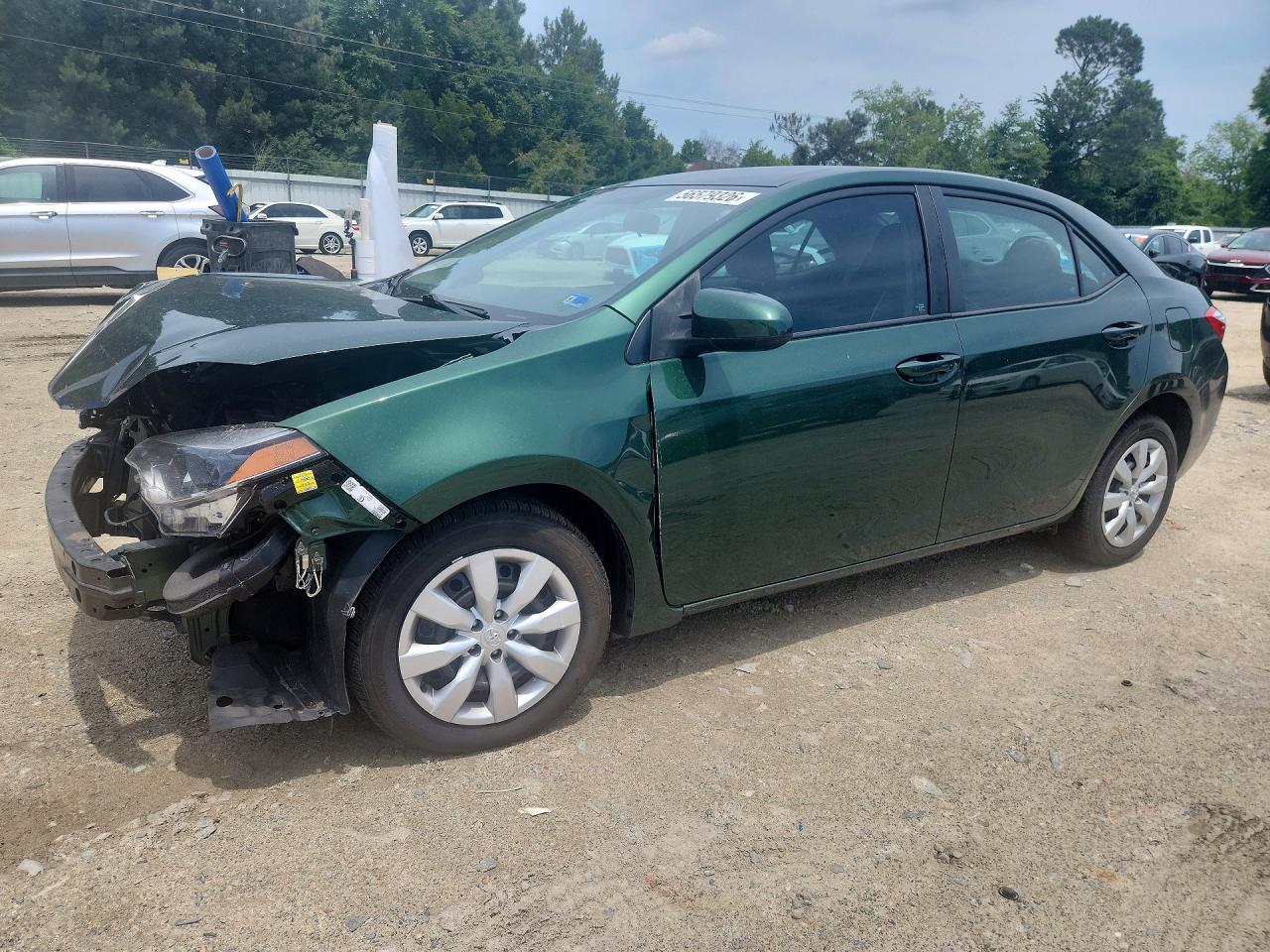 2015 Toyota Corolla Le Зеленый vin: 2T1BURHE5FC390674