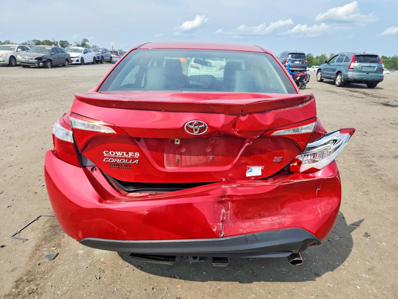 2015 Toyota Corolla S Plus Red vin: 2T1BURHE5FC394580