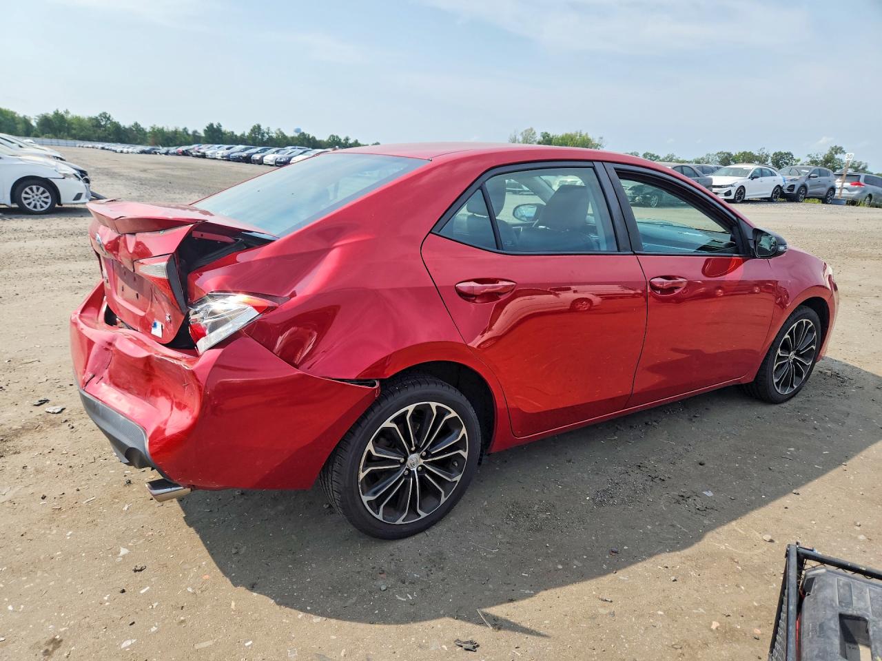 2015 Toyota Corolla S Plus Red vin: 2T1BURHE5FC394580