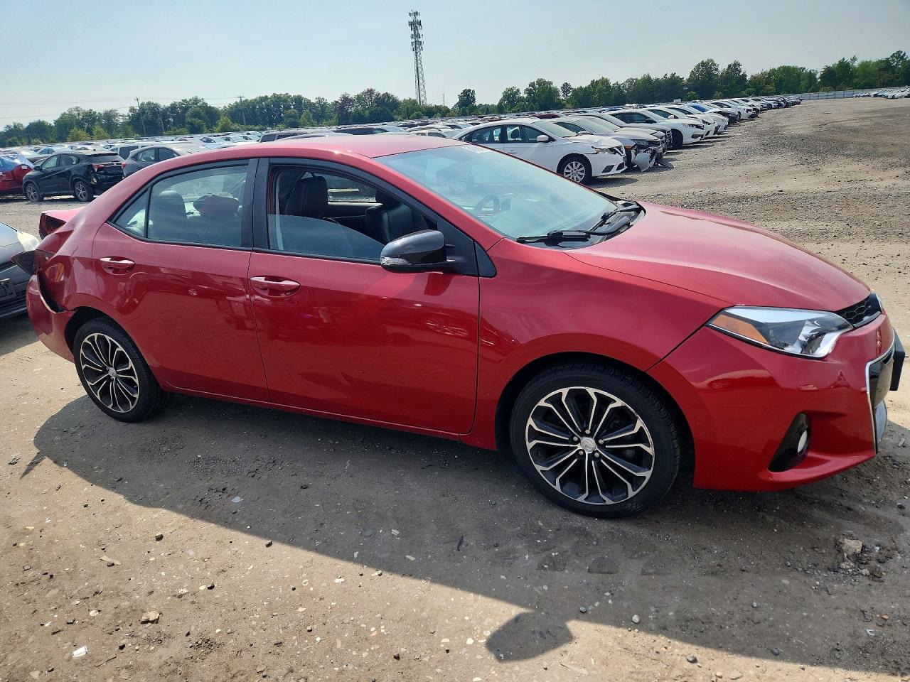 2015 Toyota Corolla S Plus Red vin: 2T1BURHE5FC394580