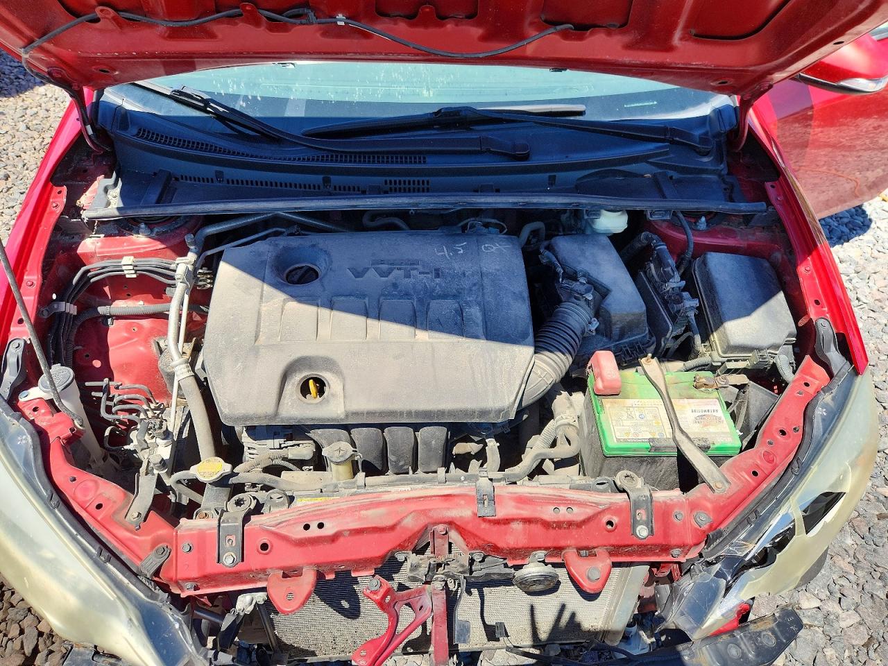 2015 Toyota Corolla S Plus Red vin: 2T1BURHE5FC395700