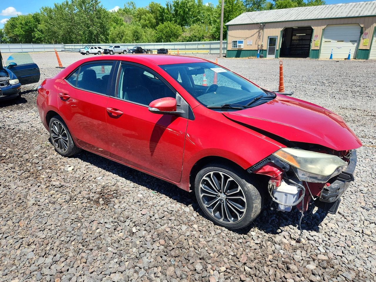 2015 Toyota Corolla S Plus Red vin: 2T1BURHE5FC395700