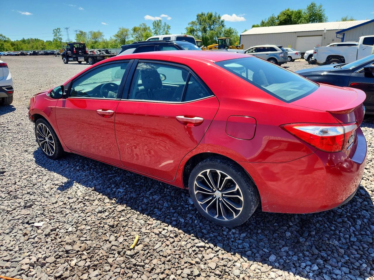 2015 Toyota Corolla S Plus Red vin: 2T1BURHE5FC395700