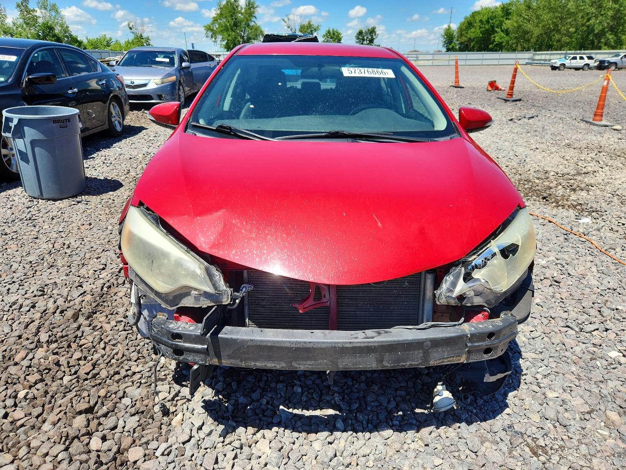 2015 Toyota Corolla S Plus Red vin: 2T1BURHE5FC395700