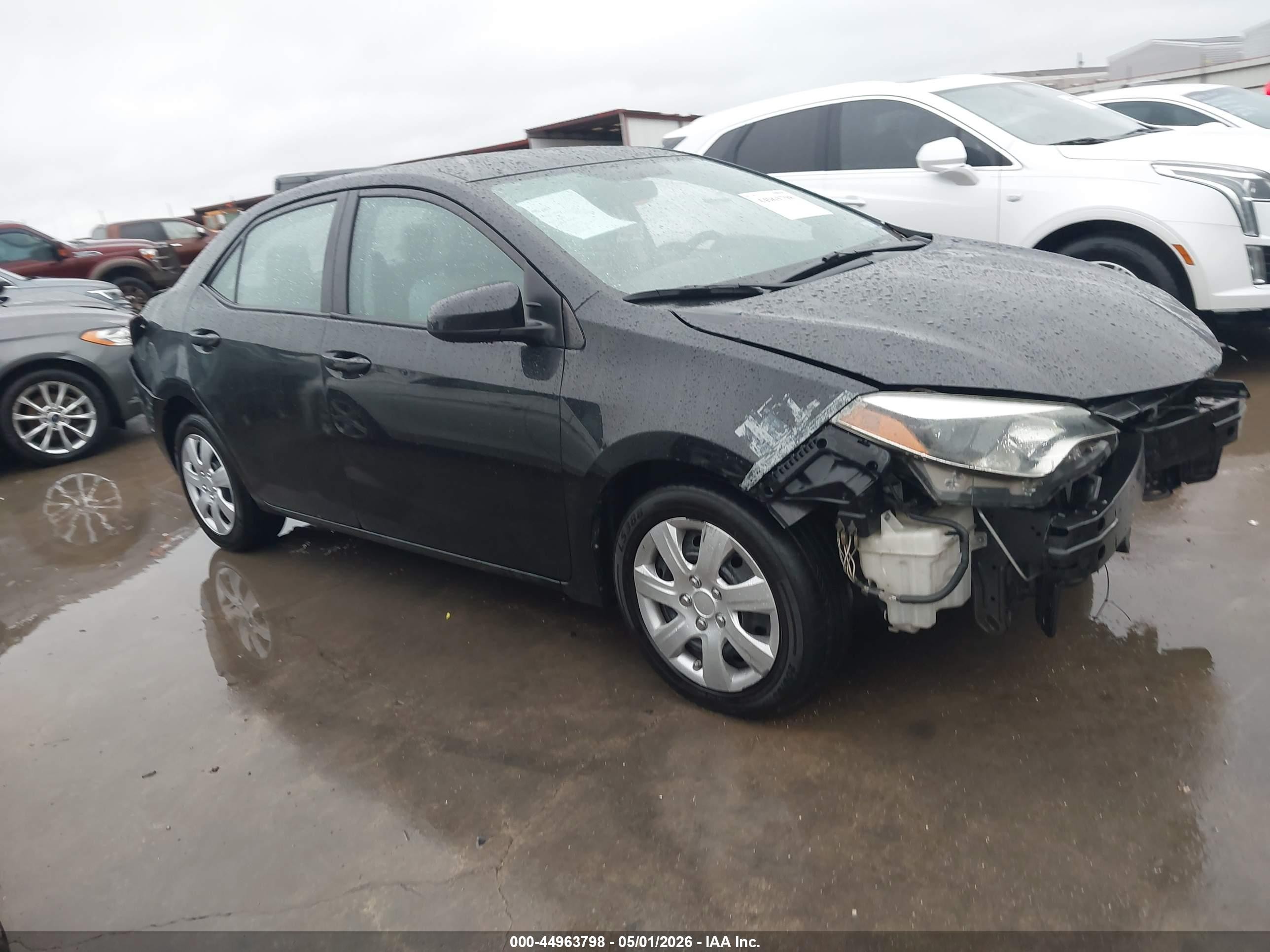 2015 Toyota Corolla Le Black vin: 2T1BURHE5FC403052