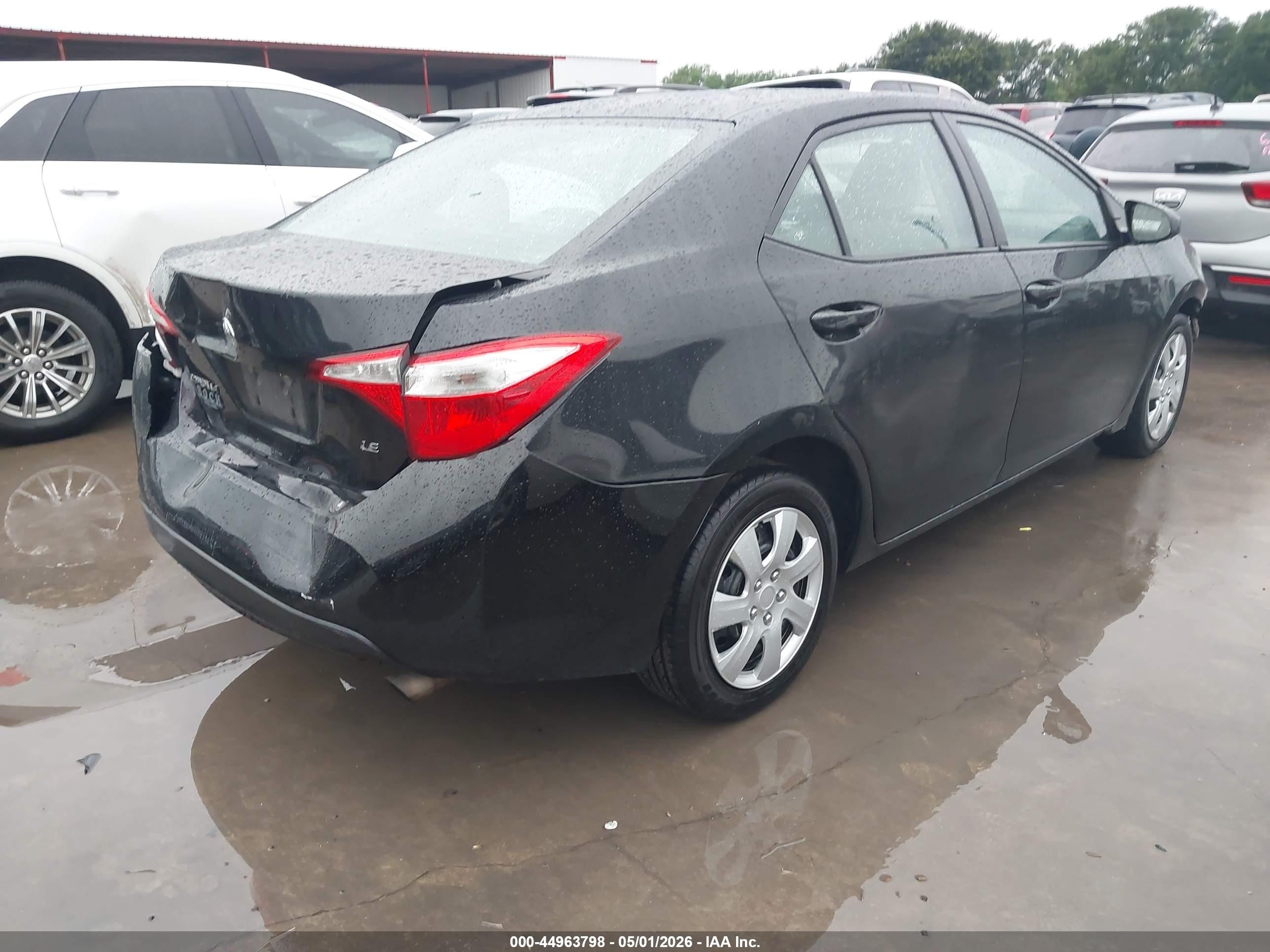 2015 Toyota Corolla Le Black vin: 2T1BURHE5FC403052