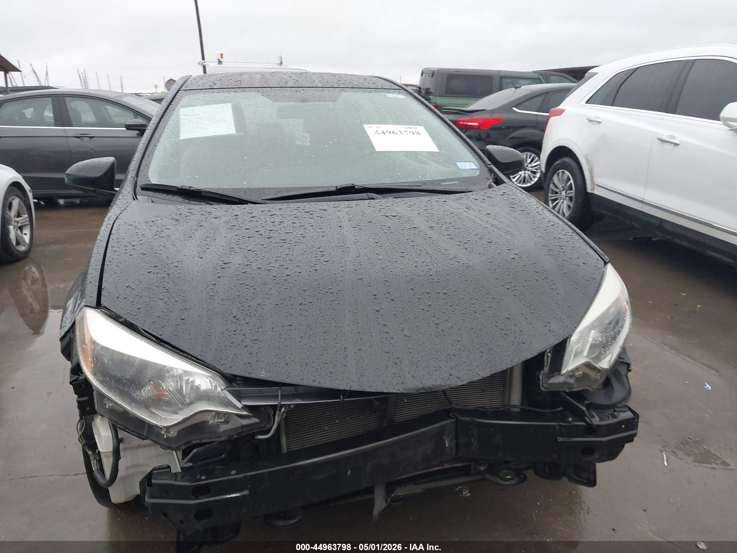 2015 Toyota Corolla Le Black vin: 2T1BURHE5FC403052