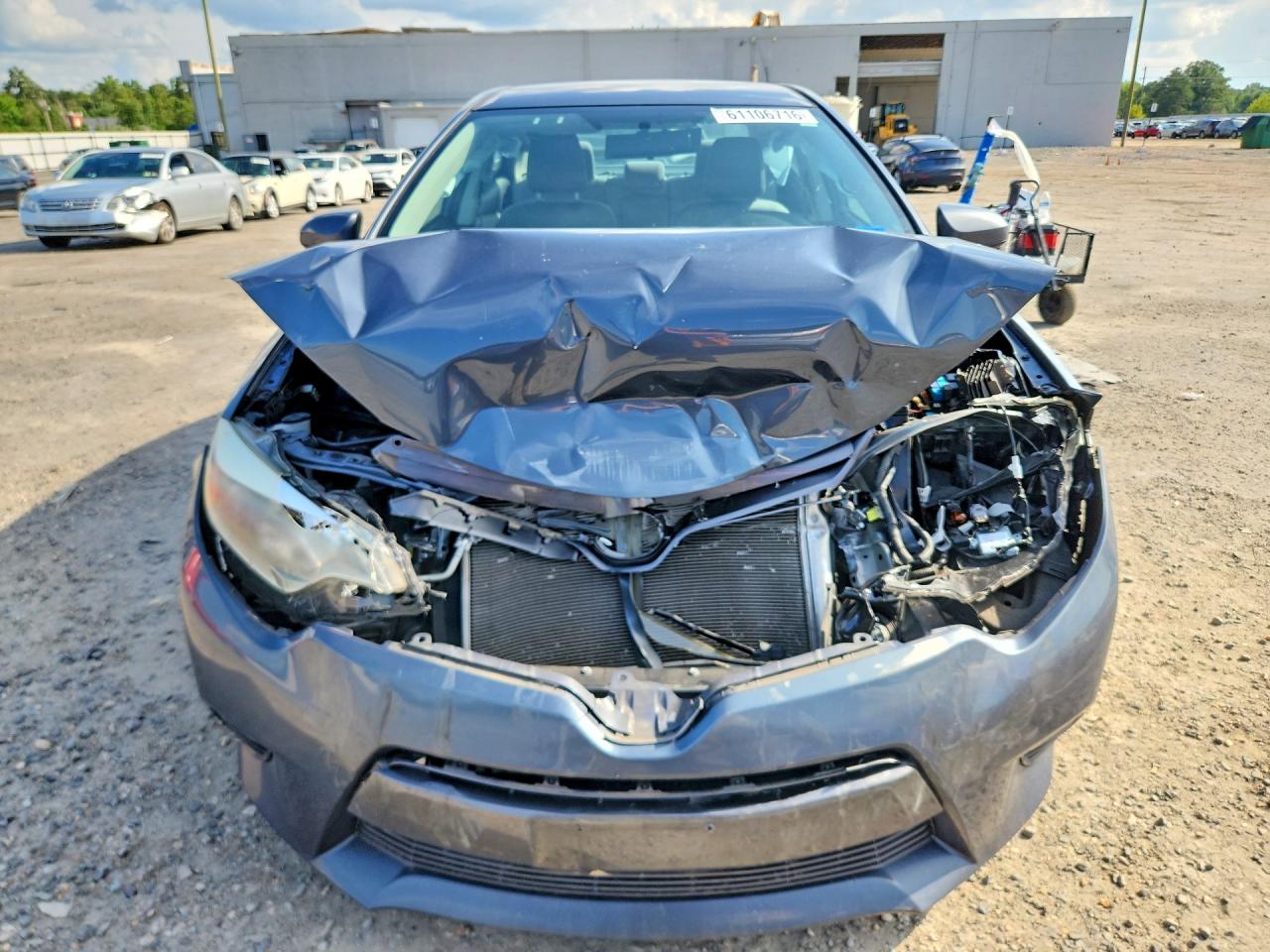 2015 Toyota Corolla Le Gray vin: 2T1BURHE5FC407974