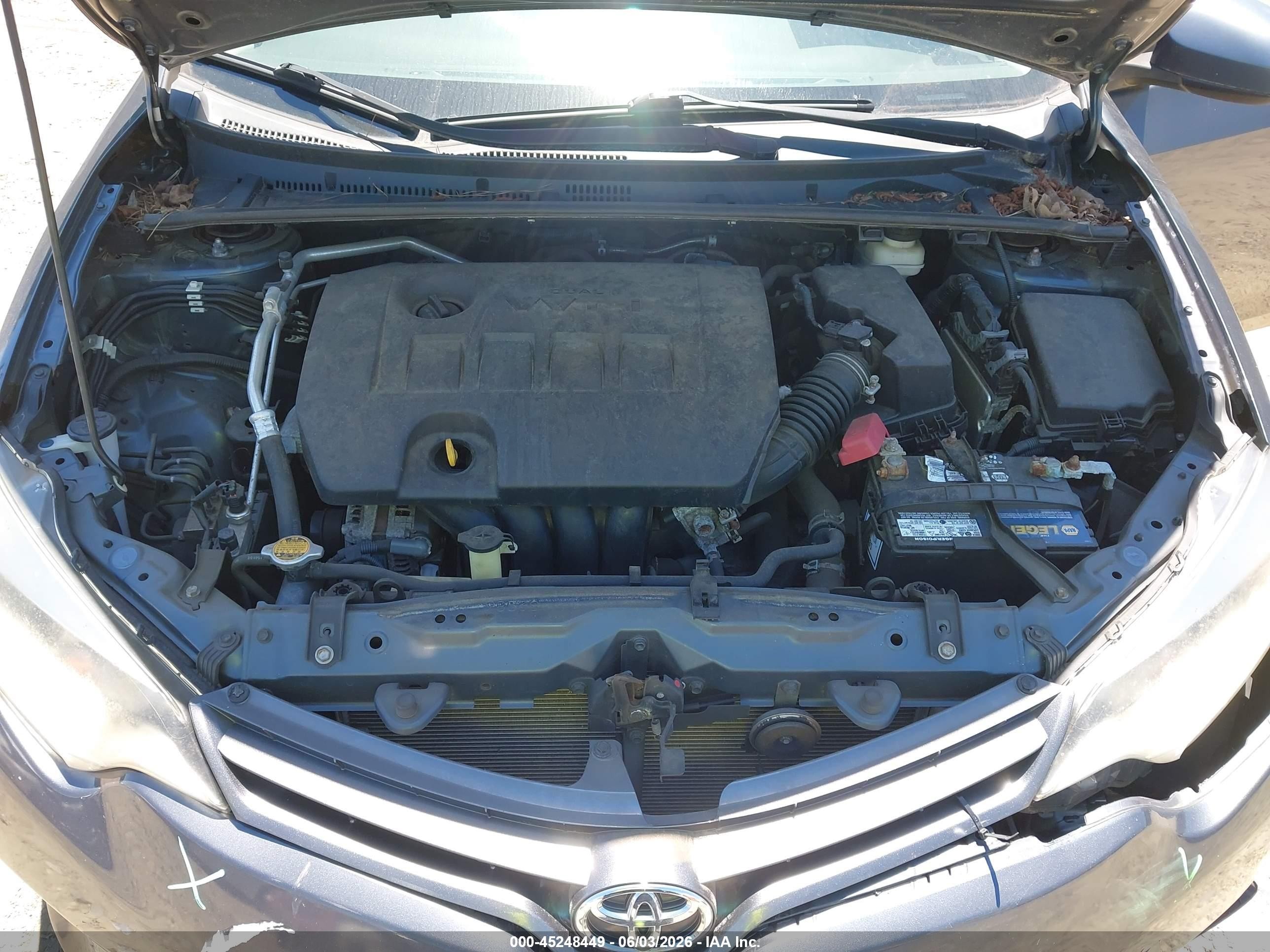 2015 Toyota Corolla Le Gray vin: 2T1BURHE5FC417890
