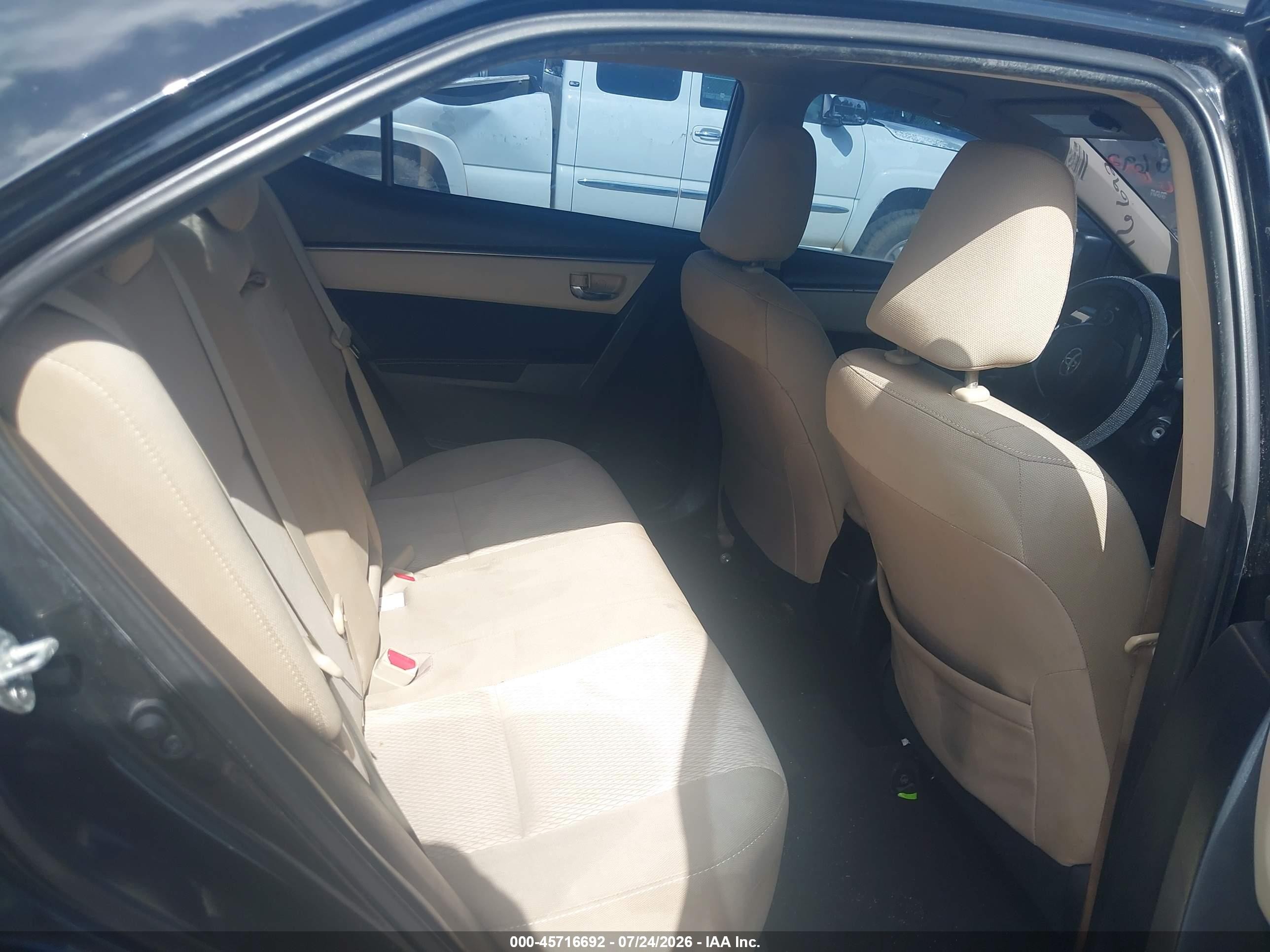 2015 Toyota Corolla Le Черный vin: 2T1BURHE5FC426198