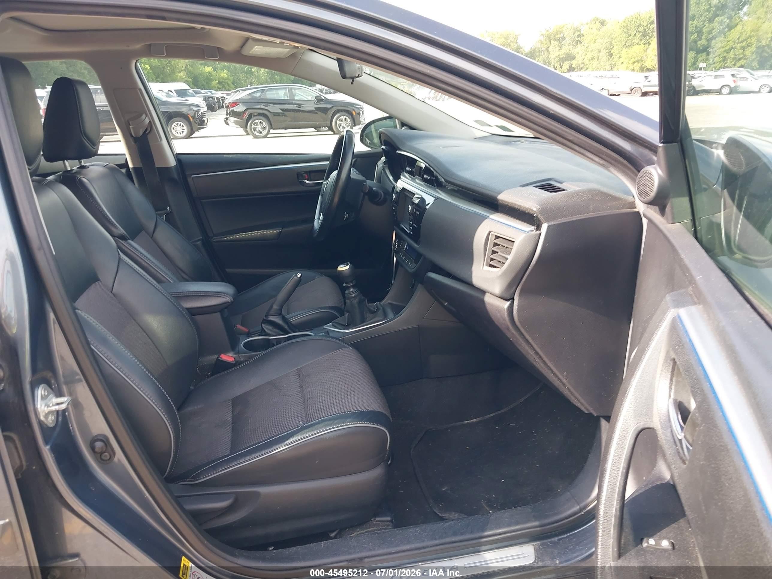 2015 Toyota Corolla S Plus Gray vin: 2T1BURHE5FC434592