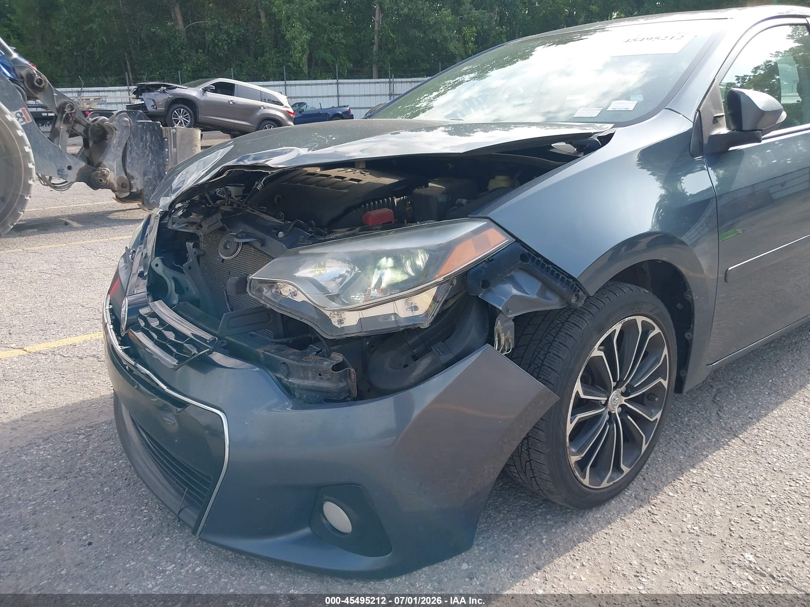 2015 Toyota Corolla S Plus Gray vin: 2T1BURHE5FC434592