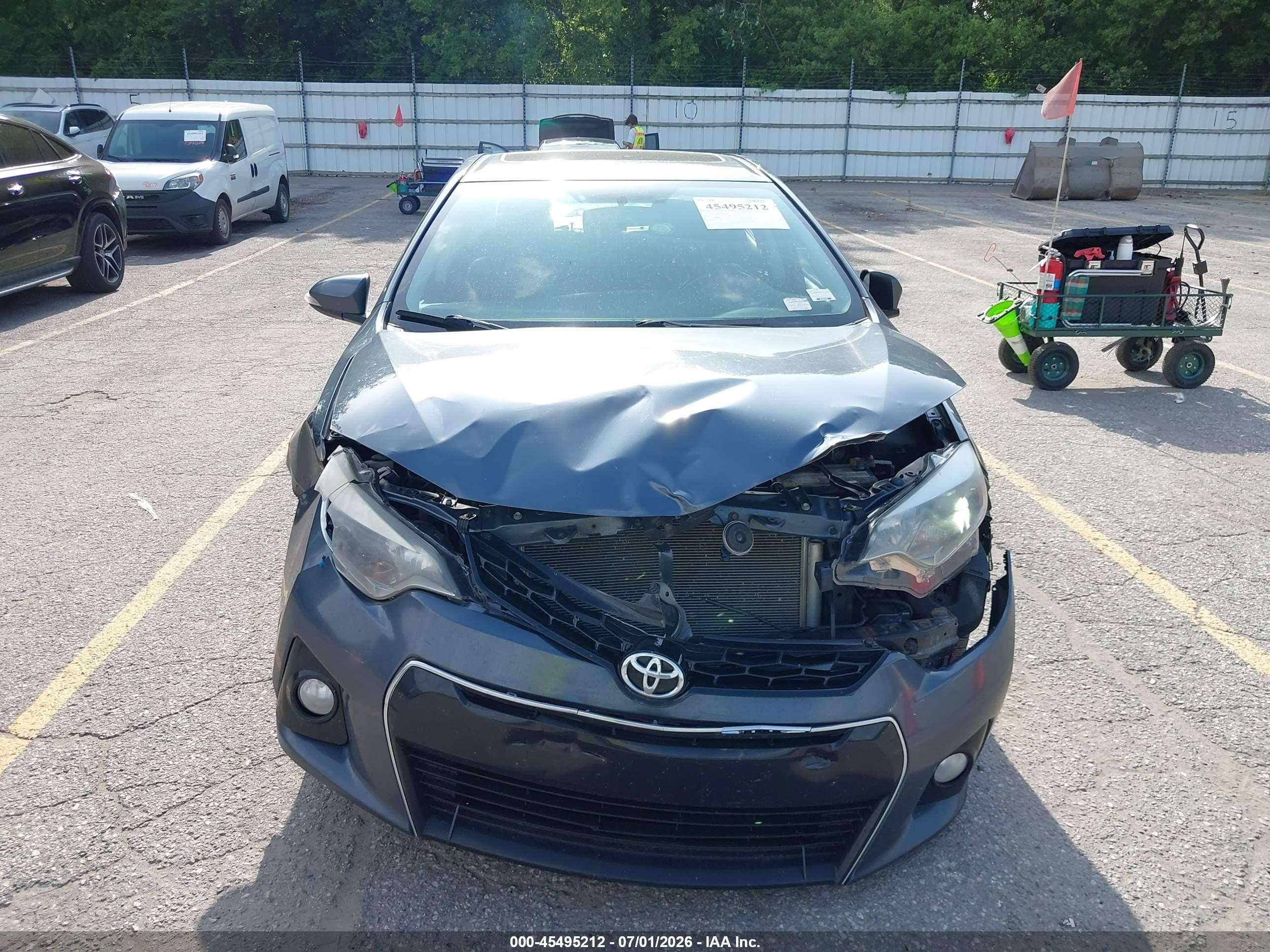 2015 Toyota Corolla S Plus Gray vin: 2T1BURHE5FC434592