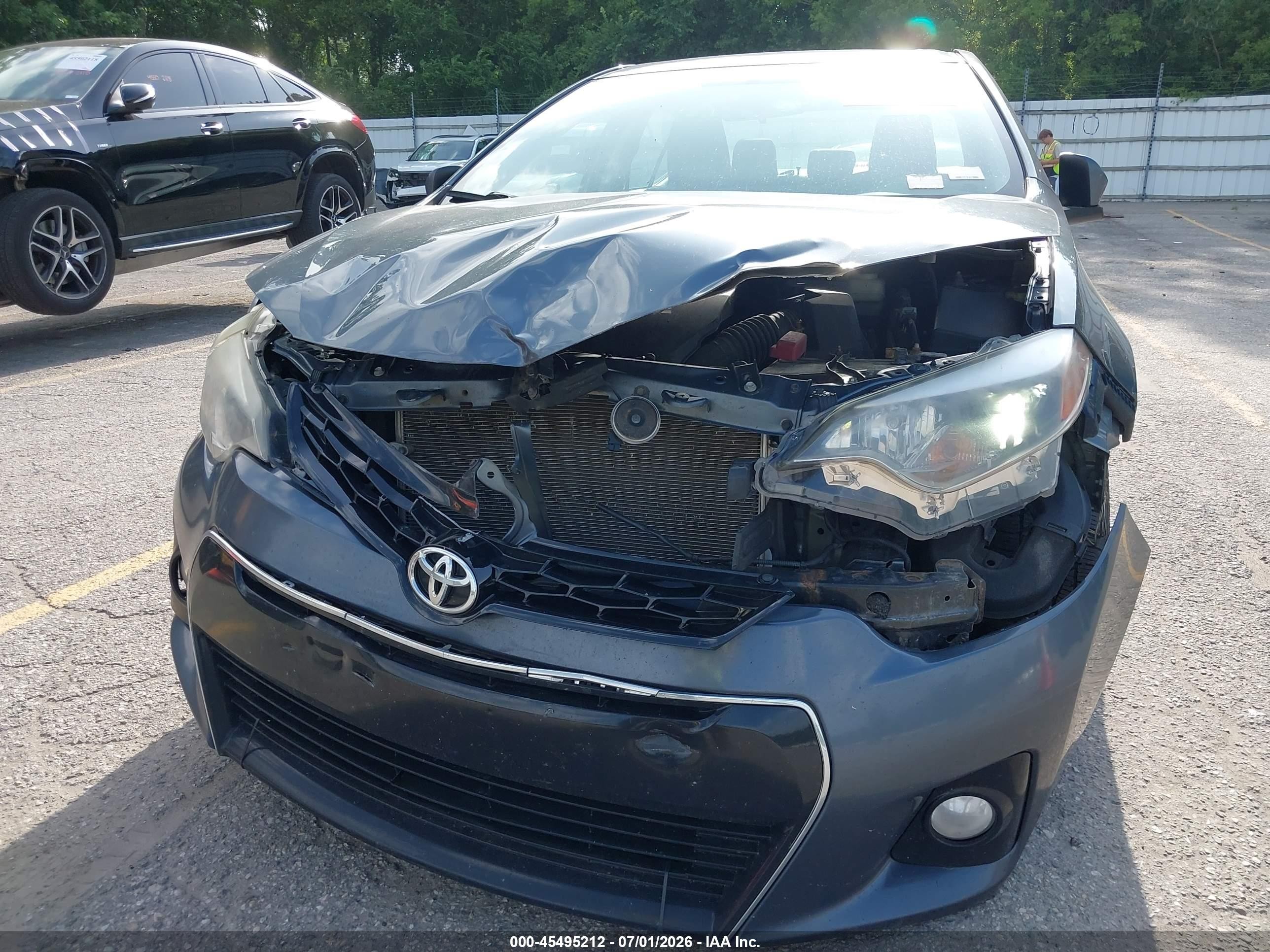 2015 Toyota Corolla S Plus Gray vin: 2T1BURHE5FC434592
