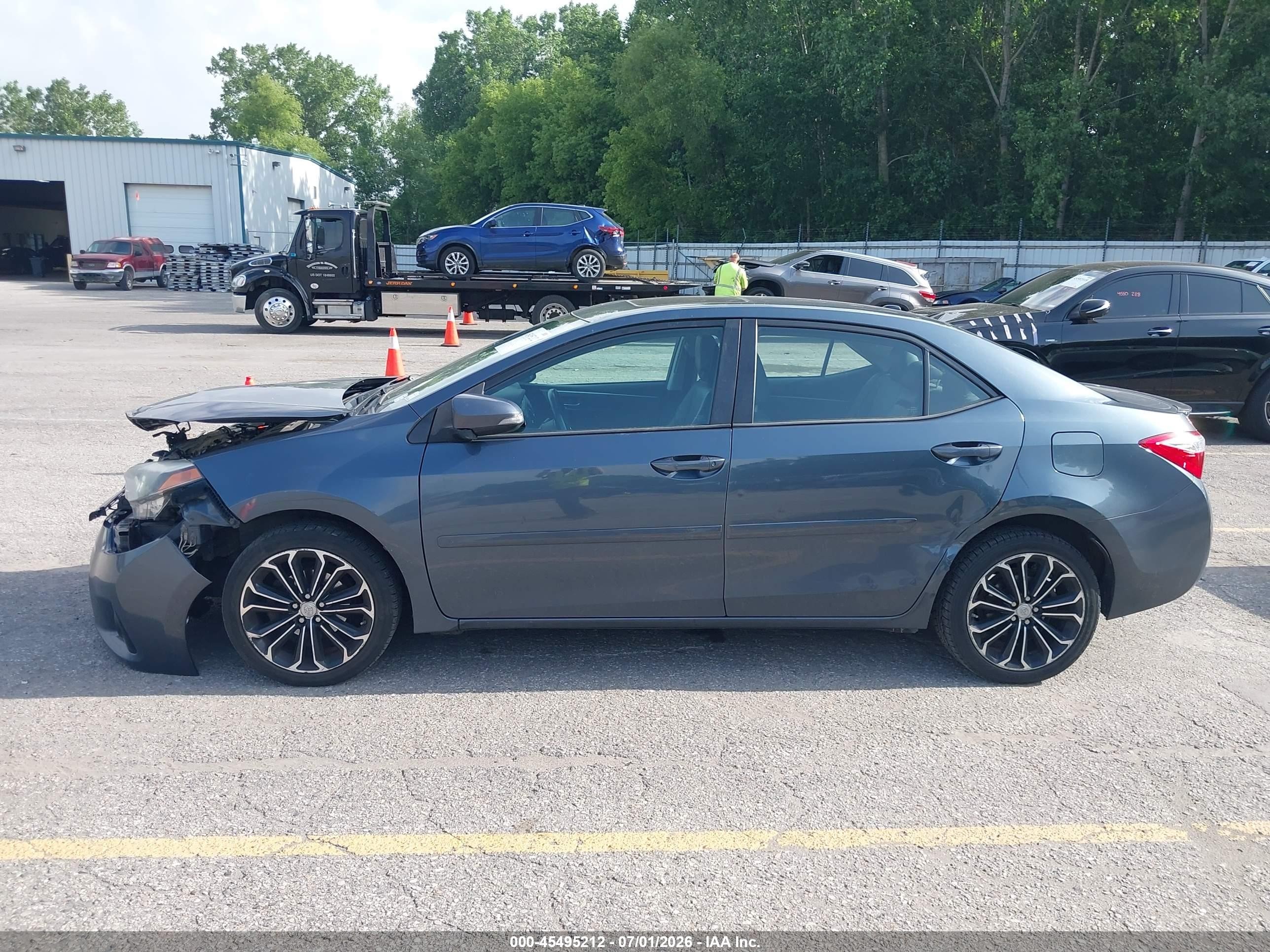 2015 Toyota Corolla S Plus Gray vin: 2T1BURHE5FC434592