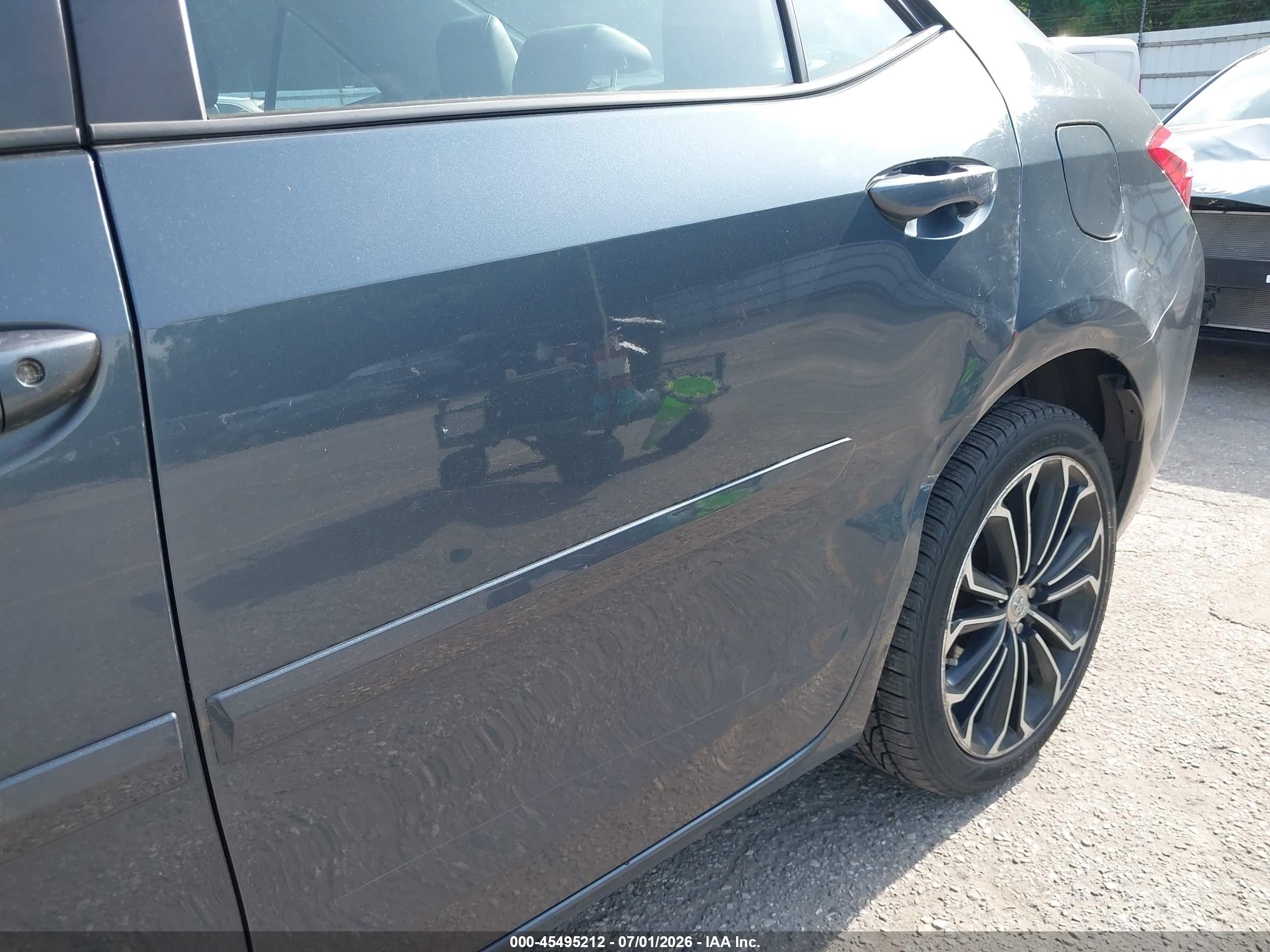 2015 Toyota Corolla S Plus Gray vin: 2T1BURHE5FC434592