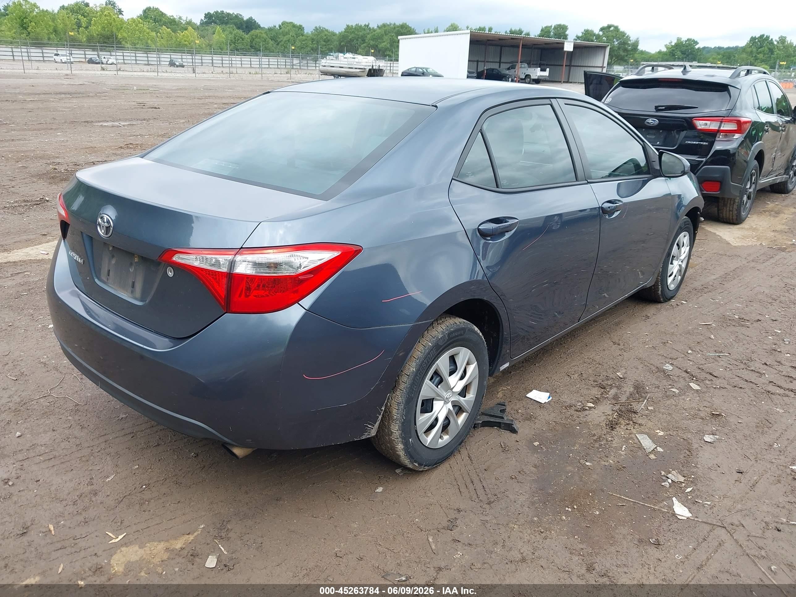 2015 Toyota Corolla L Black vin: 2T1BURHE5FC439985