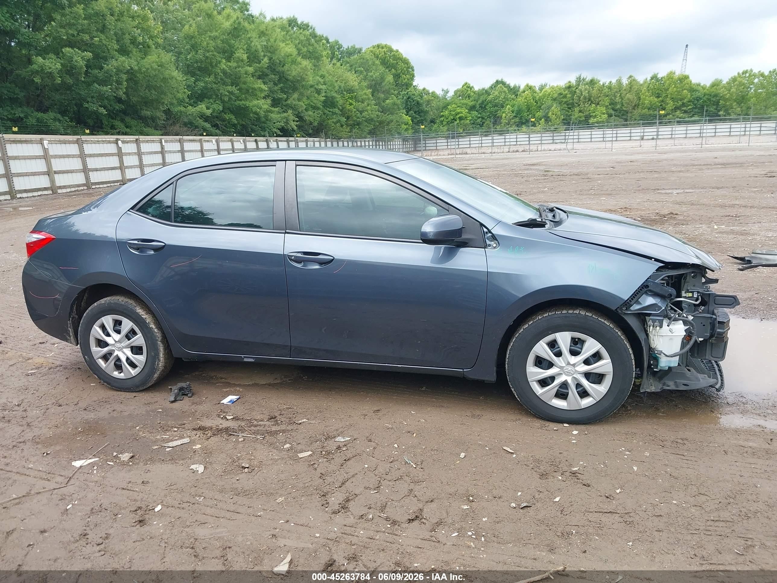 2015 Toyota Corolla L Black vin: 2T1BURHE5FC439985