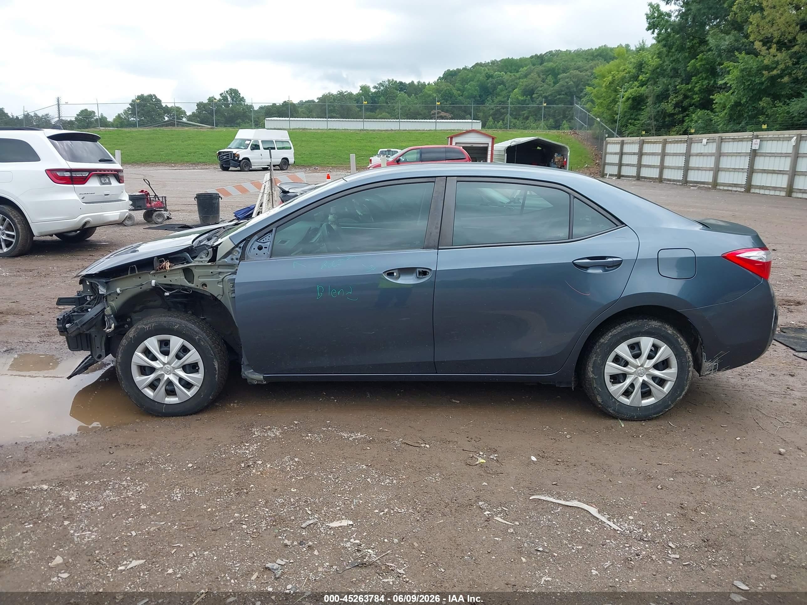 2015 Toyota Corolla L Black vin: 2T1BURHE5FC439985