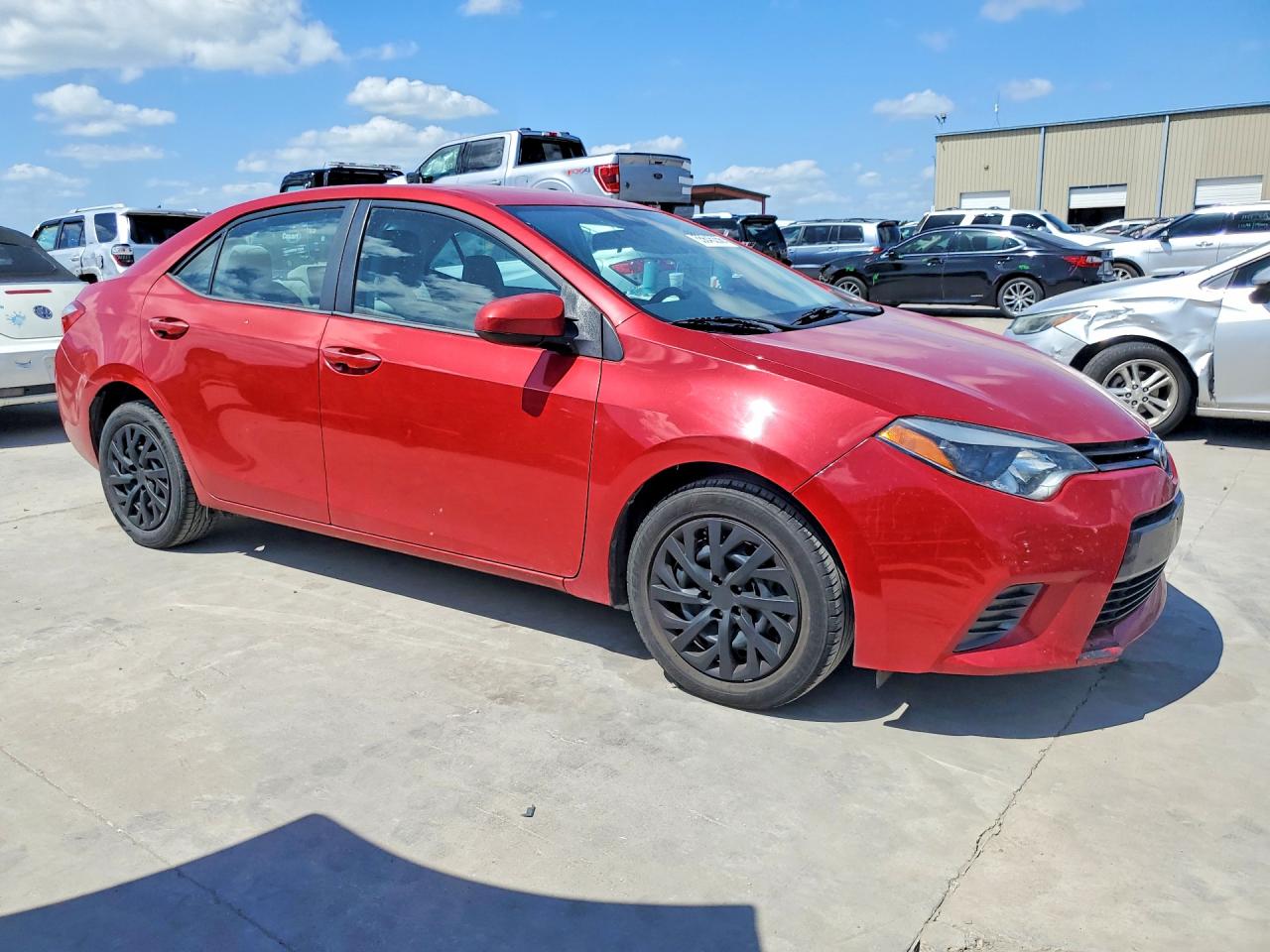 2015 Toyota Corolla Le Красный vin: 2T1BURHE5FC444121