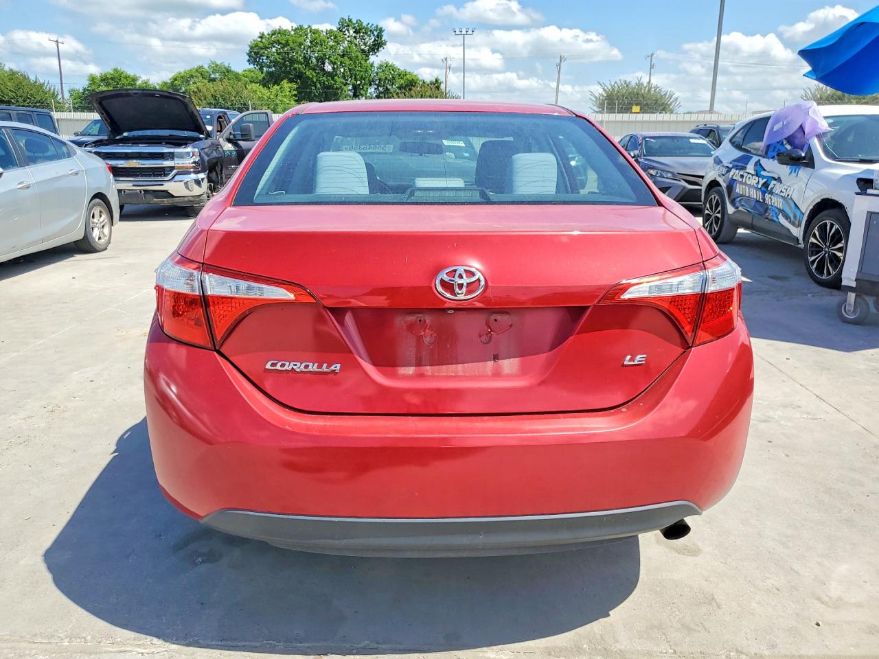 2015 Toyota Corolla Le Красный vin: 2T1BURHE5FC444121