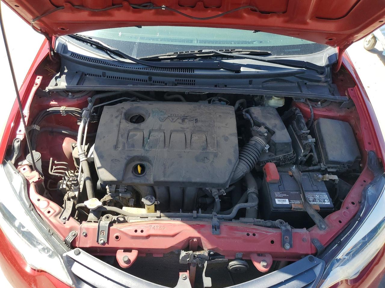 2015 Toyota Corolla Le Красный vin: 2T1BURHE5FC444121