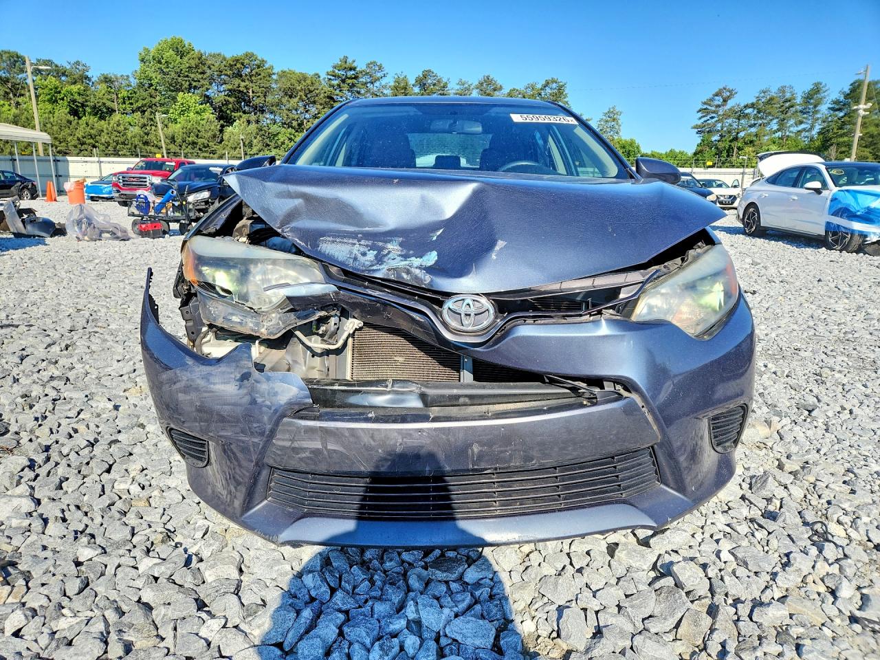 2015 Toyota Corolla Le Серый vin: 2T1BURHE5FC446029