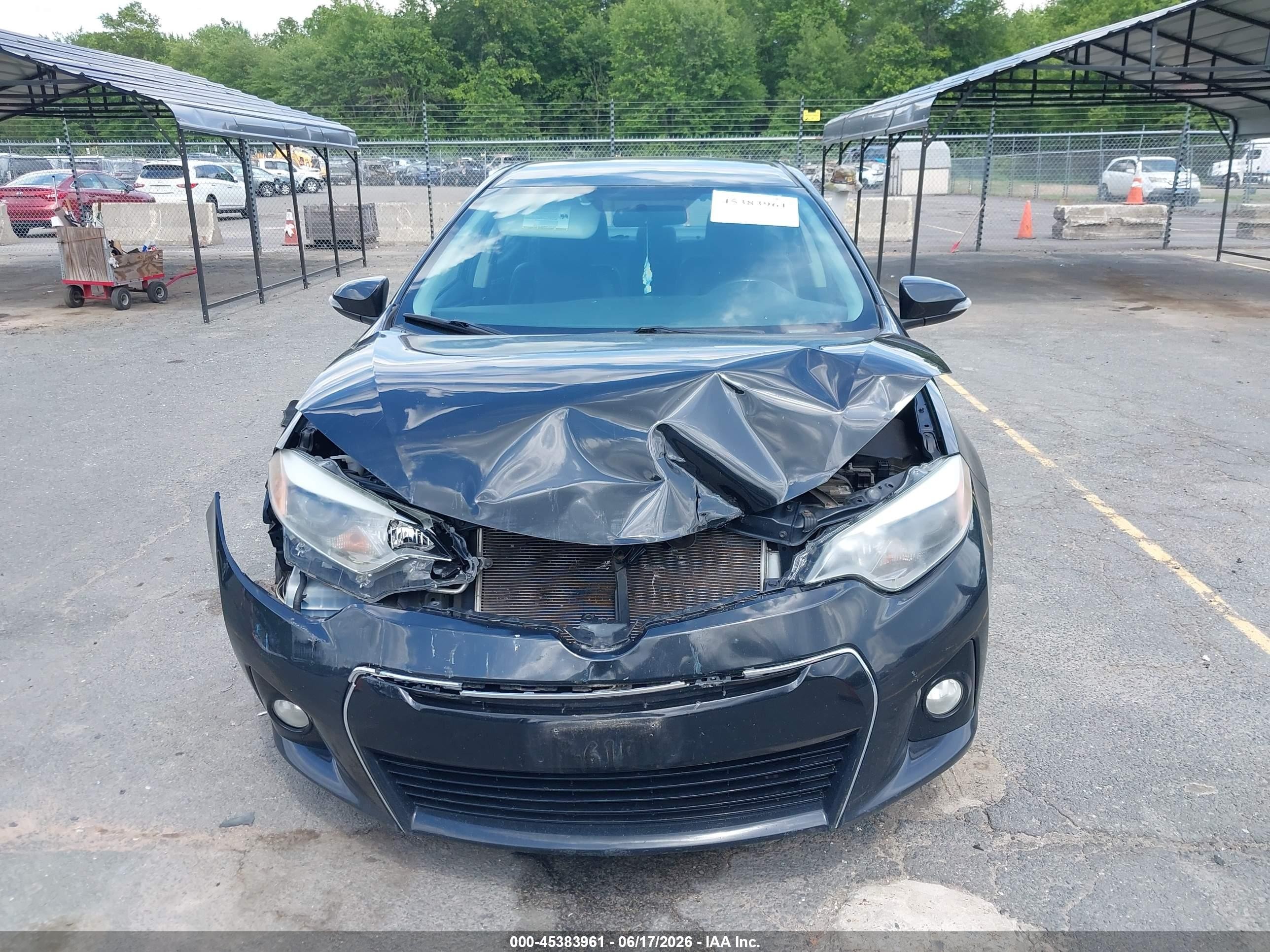 2015 Toyota Corolla S Plus Black vin: 2T1BURHE5FC448041