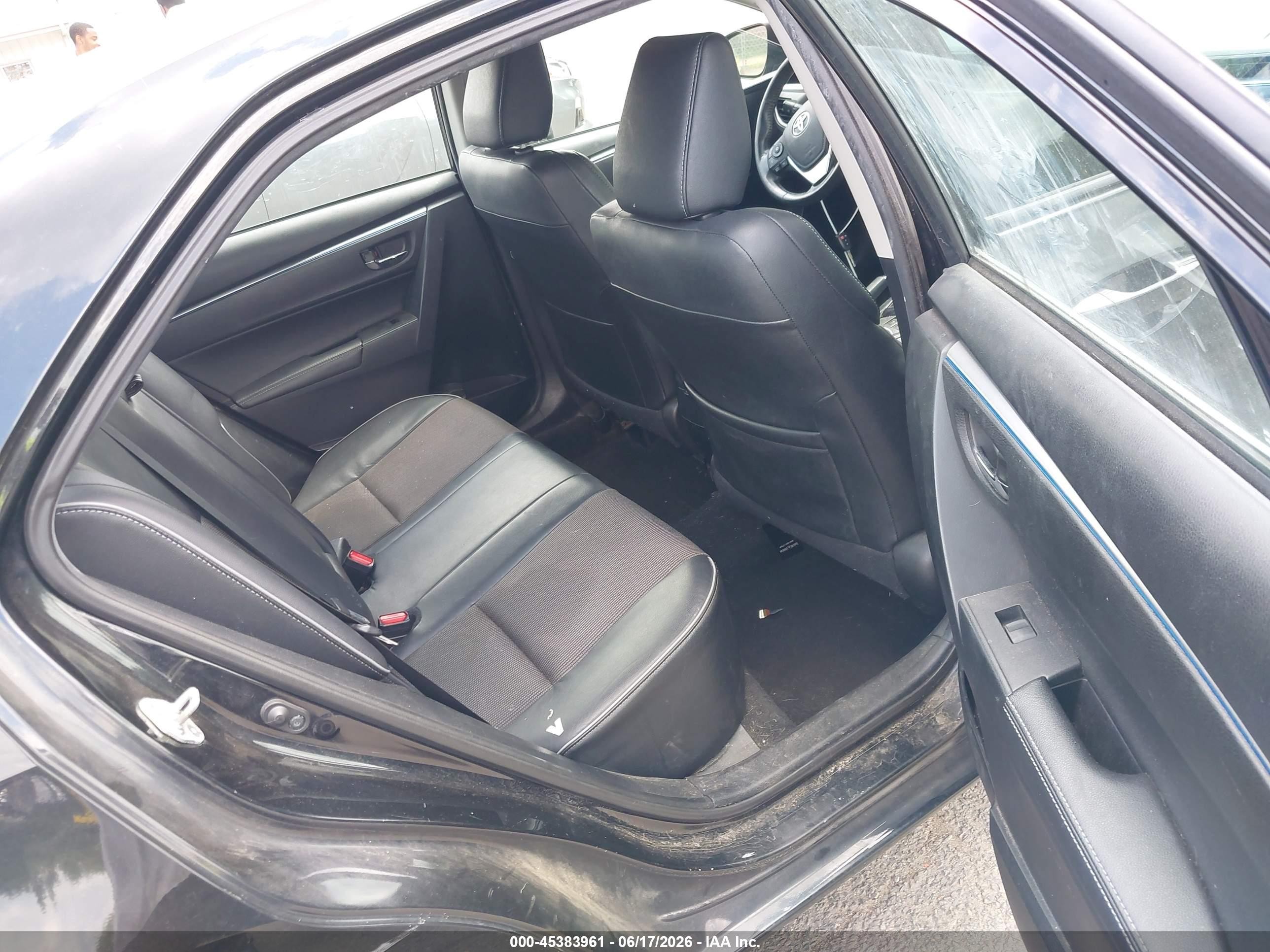 2015 Toyota Corolla S Plus Black vin: 2T1BURHE5FC448041