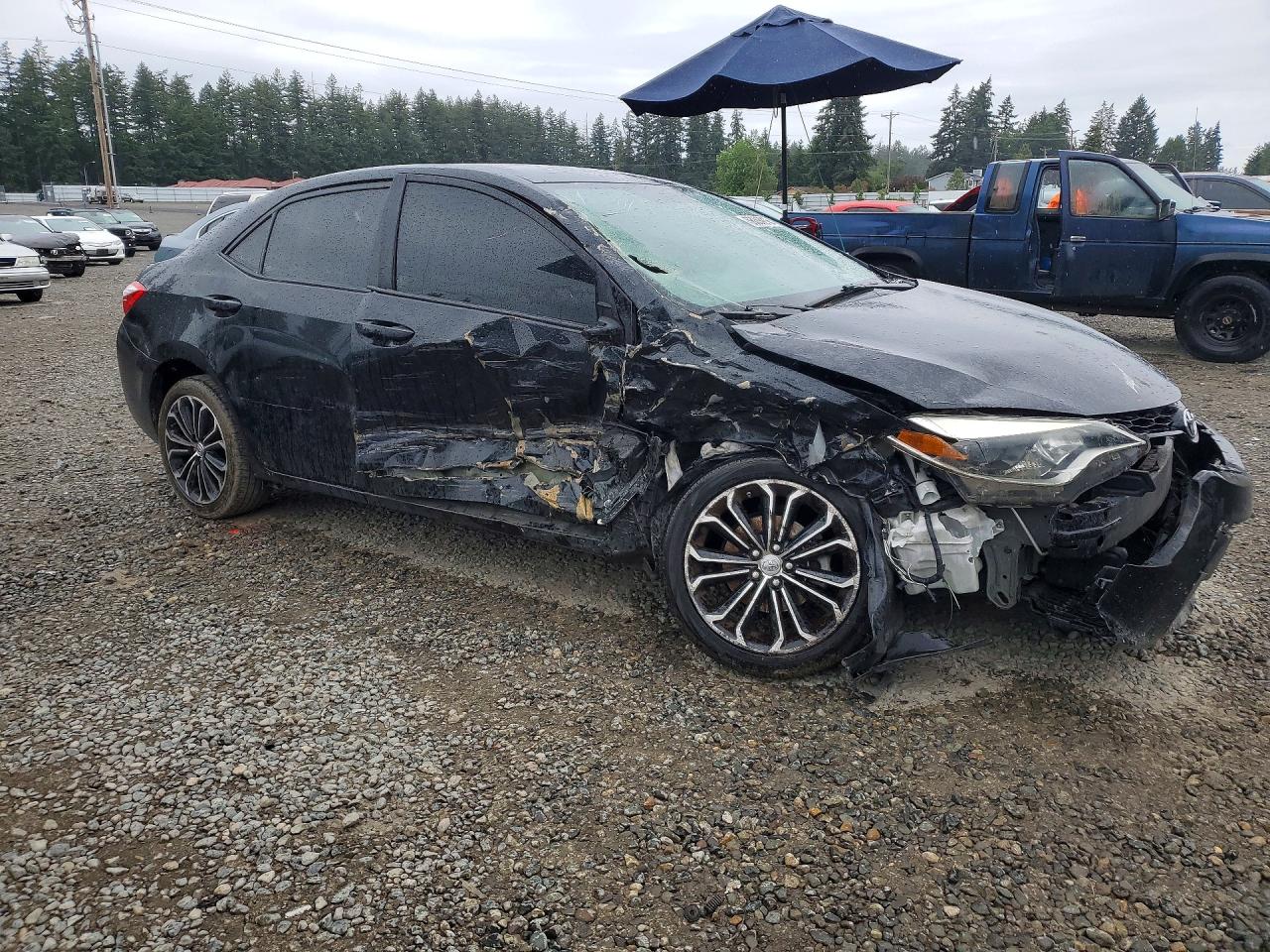 2015 Toyota Corolla S Plus Black vin: 2T1BURHE5FC451621