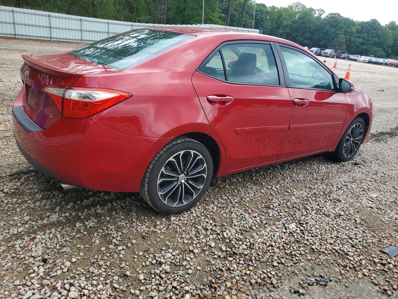 2015 Toyota Corolla S Plus Red vin: 2T1BURHE5FC454860