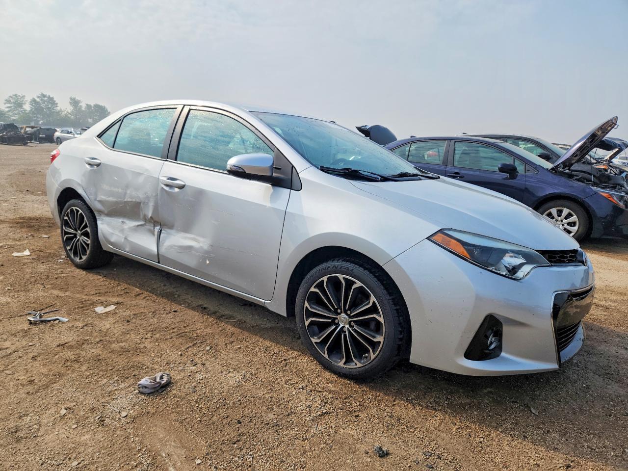 2015 Toyota Corolla S Plus Silver vin: 2T1BURHE5FC459931