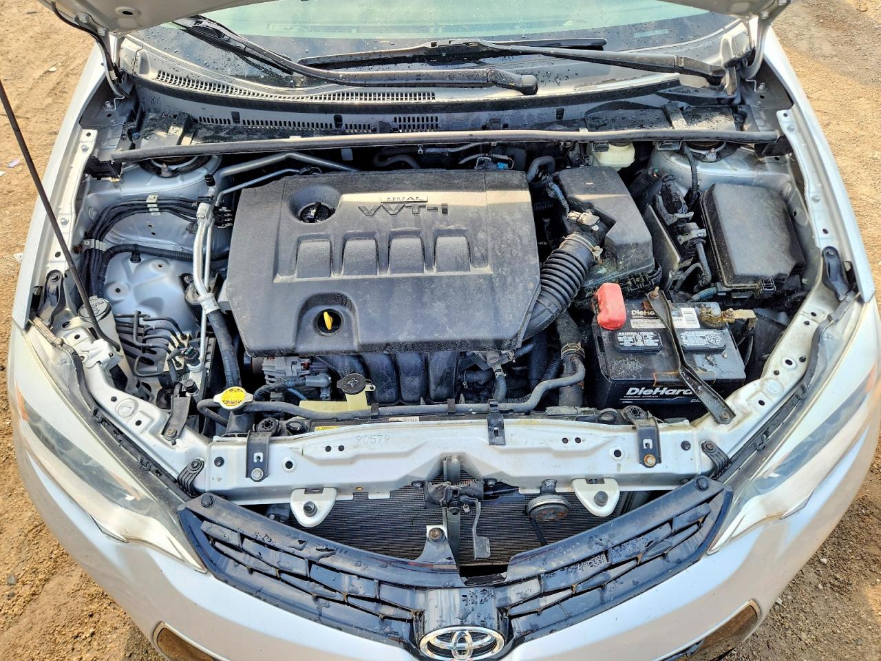 2015 Toyota Corolla S Plus Silver vin: 2T1BURHE5FC459931