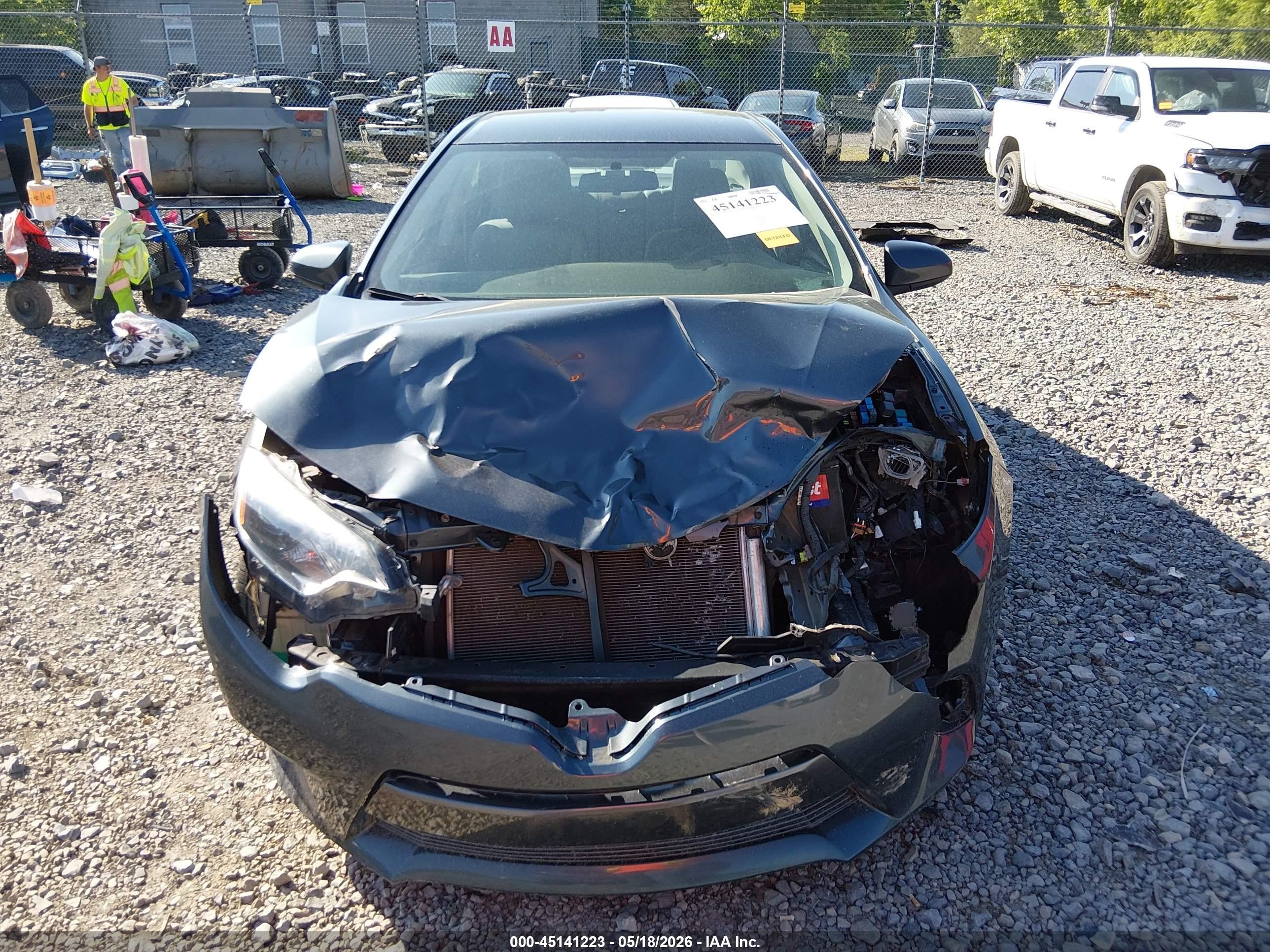 2015 Toyota Corolla Le Gray vin: 2T1BURHE5FC460206