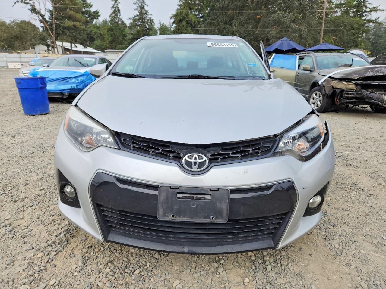 2015 Toyota Corolla S Plus Silver vin: 2T1BURHE5FC476860