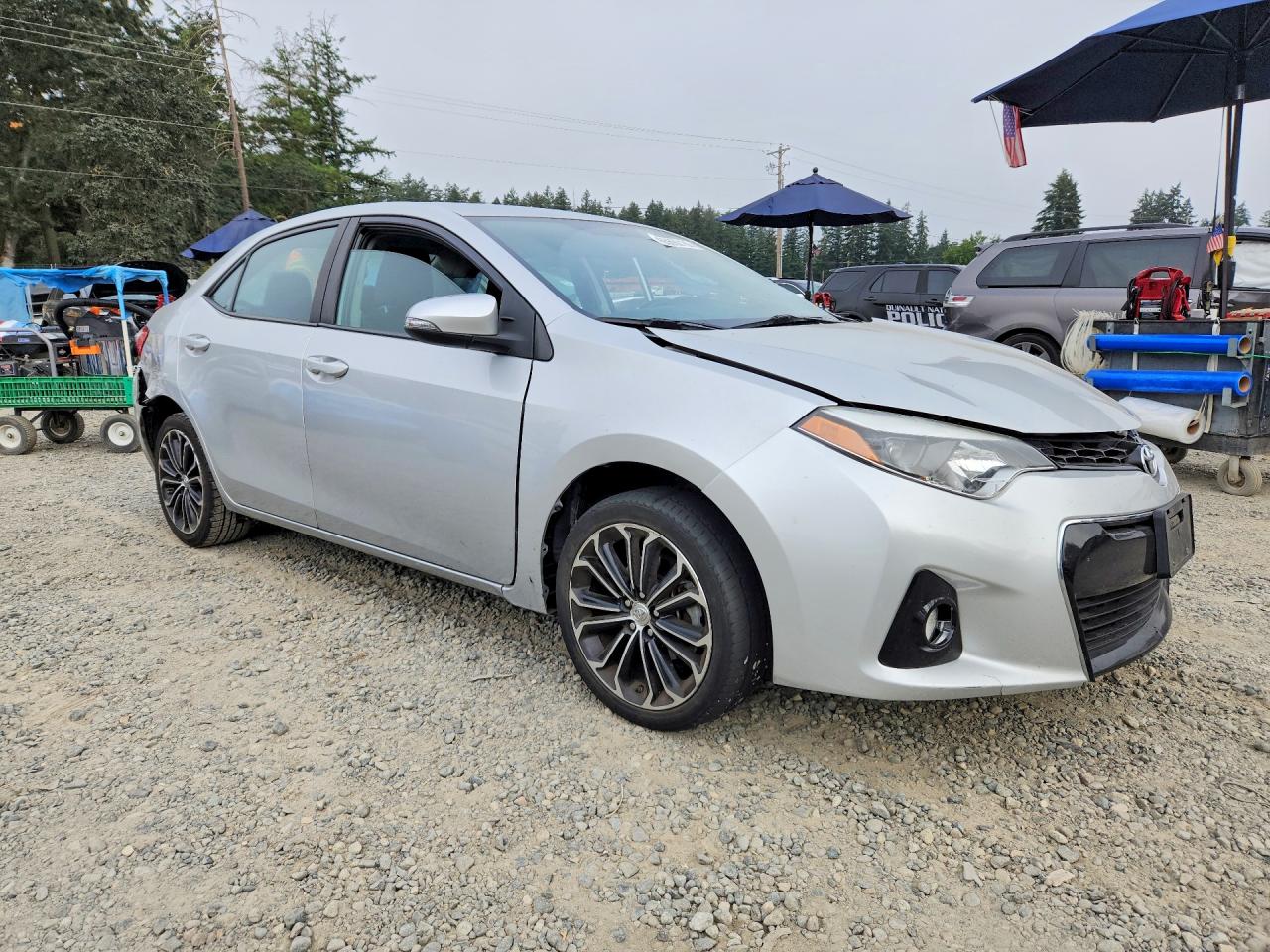 2015 Toyota Corolla S Plus Silver vin: 2T1BURHE5FC476860